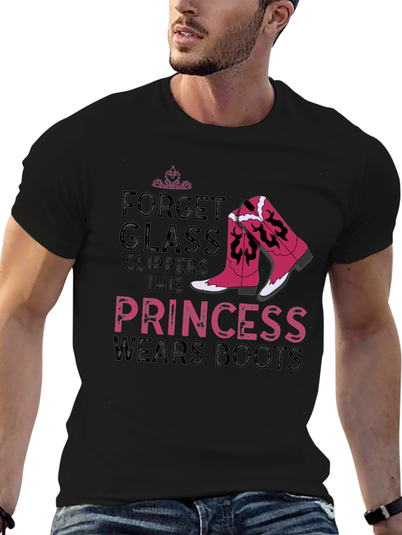 Princess Wears Boots Graphic T-Shirt