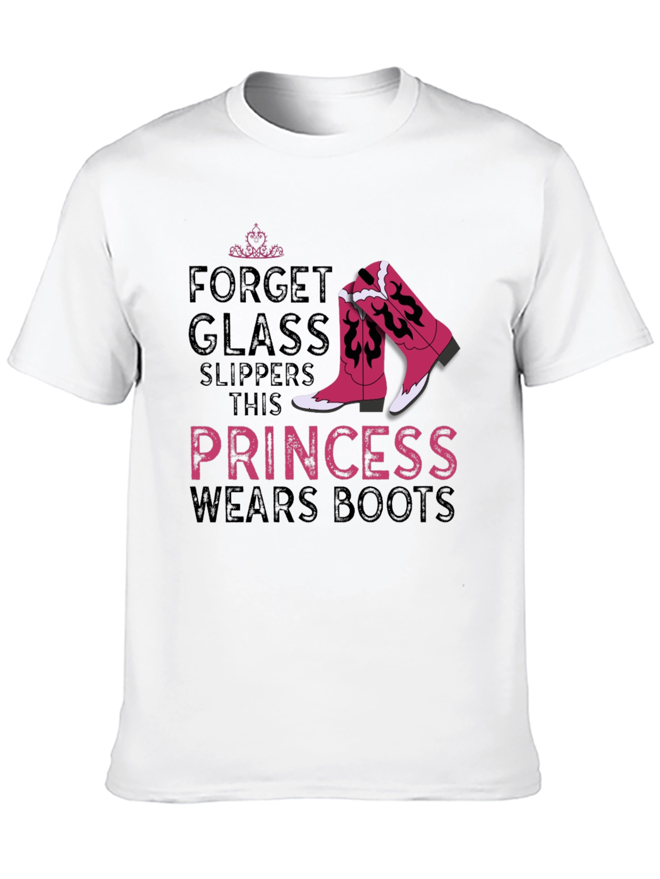 Princess Wears Boots Graphic T-Shirt