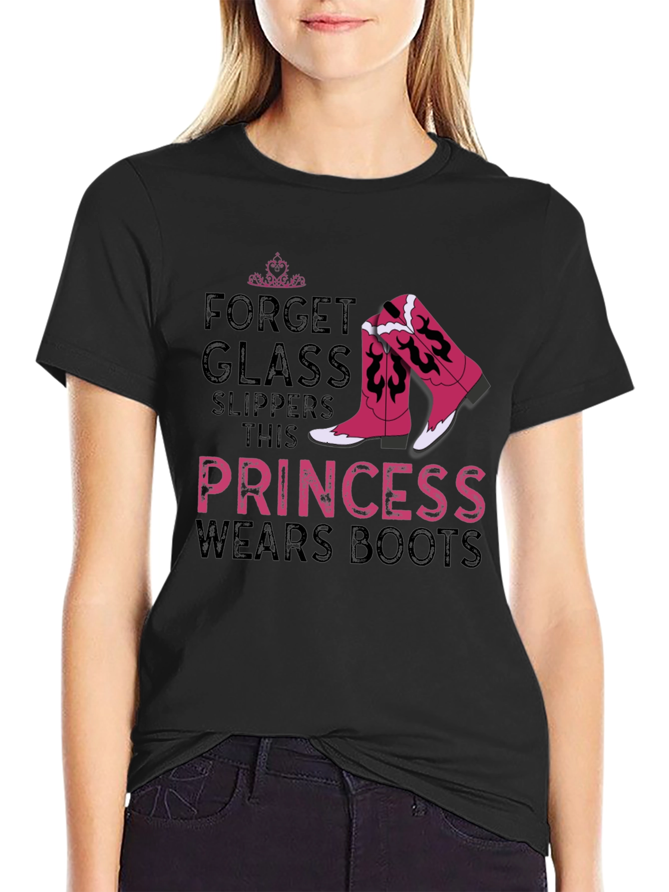 Princess Wears Boots Graphic T-Shirt