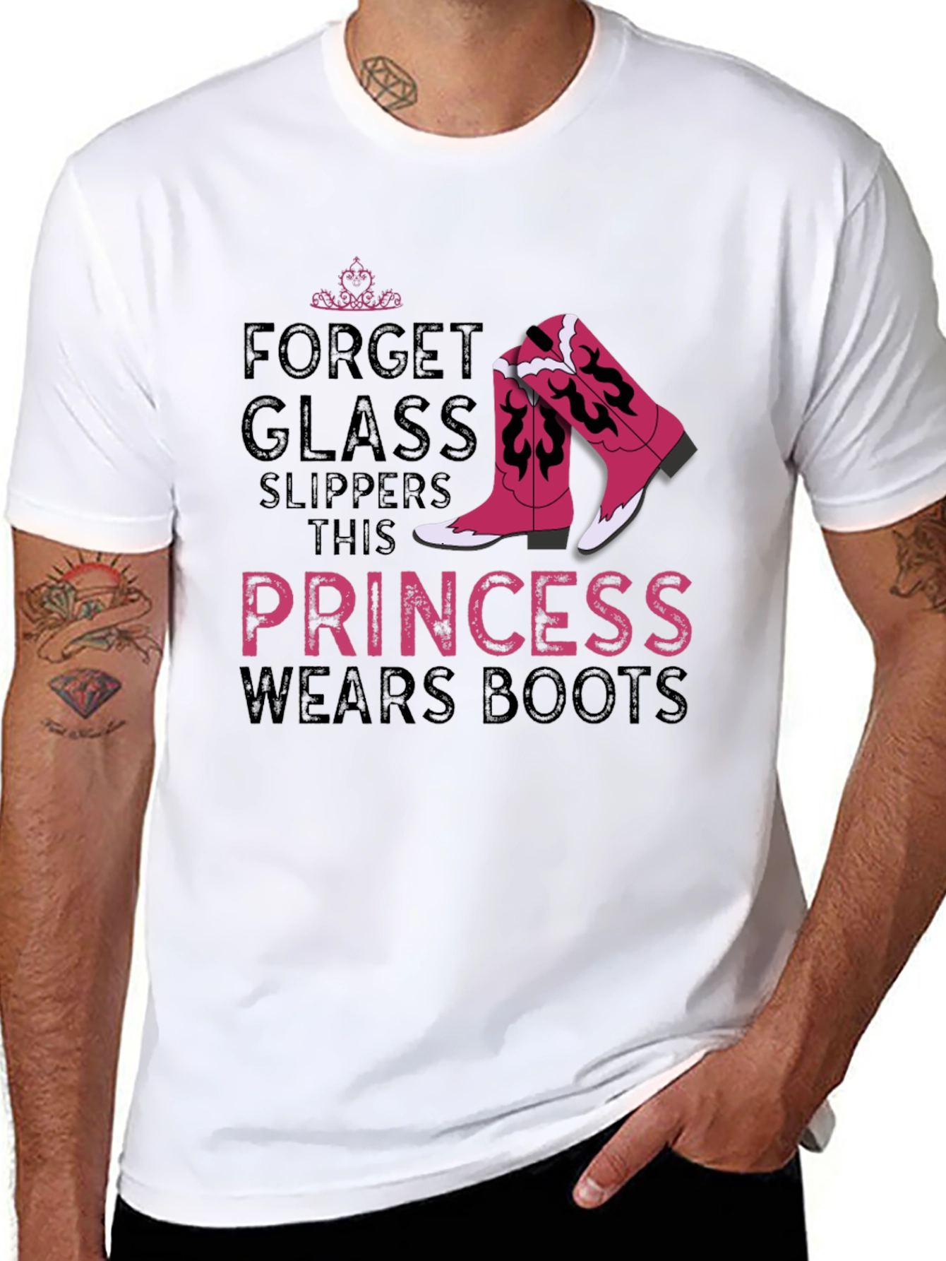 Princess Wears Boots Graphic T-Shirt