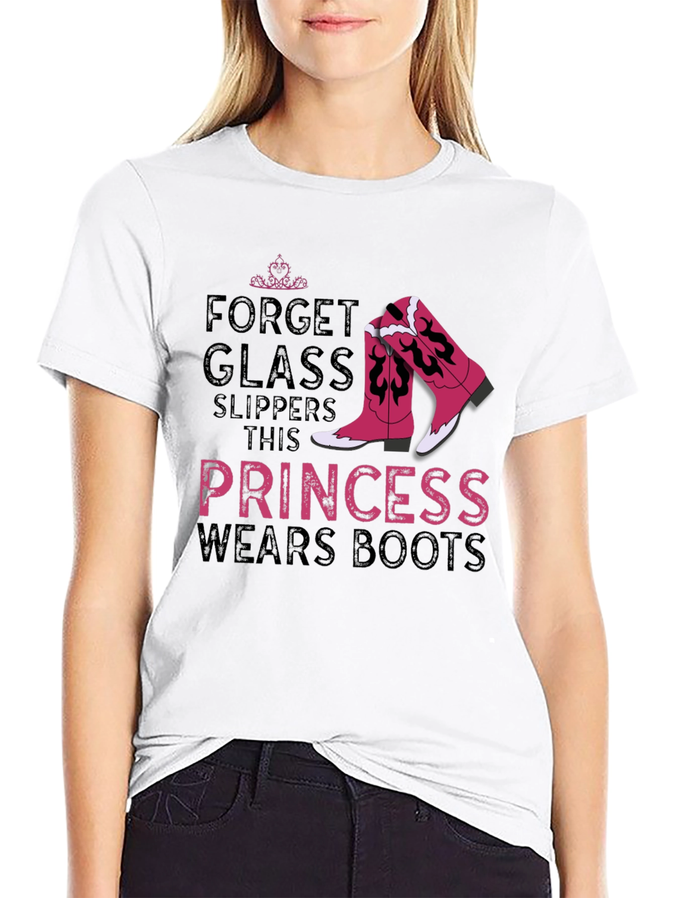 Princess Wears Boots Graphic T-Shirt