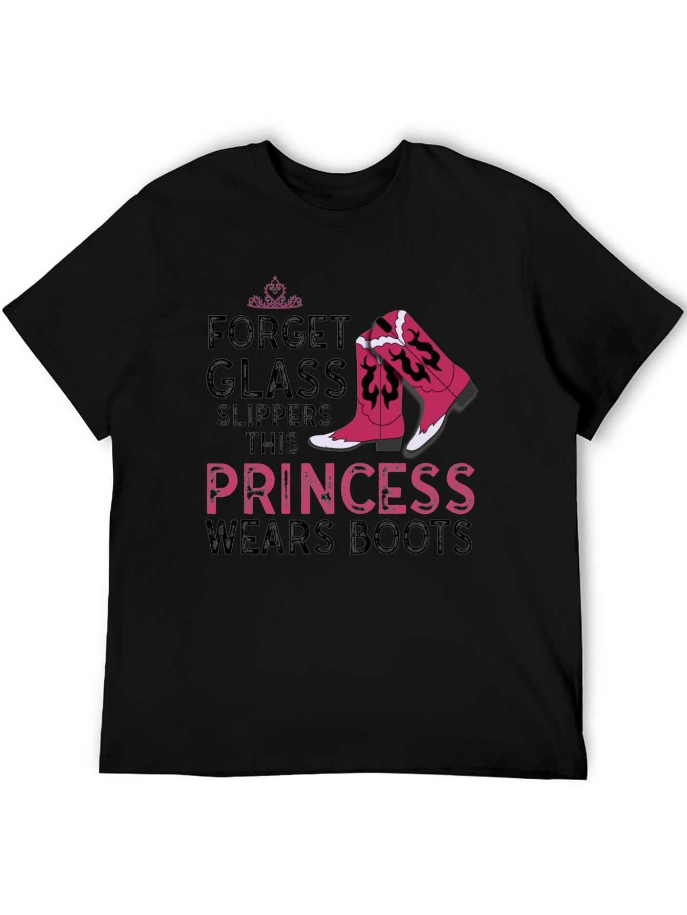 Princess Wears Boots Graphic T-Shirt