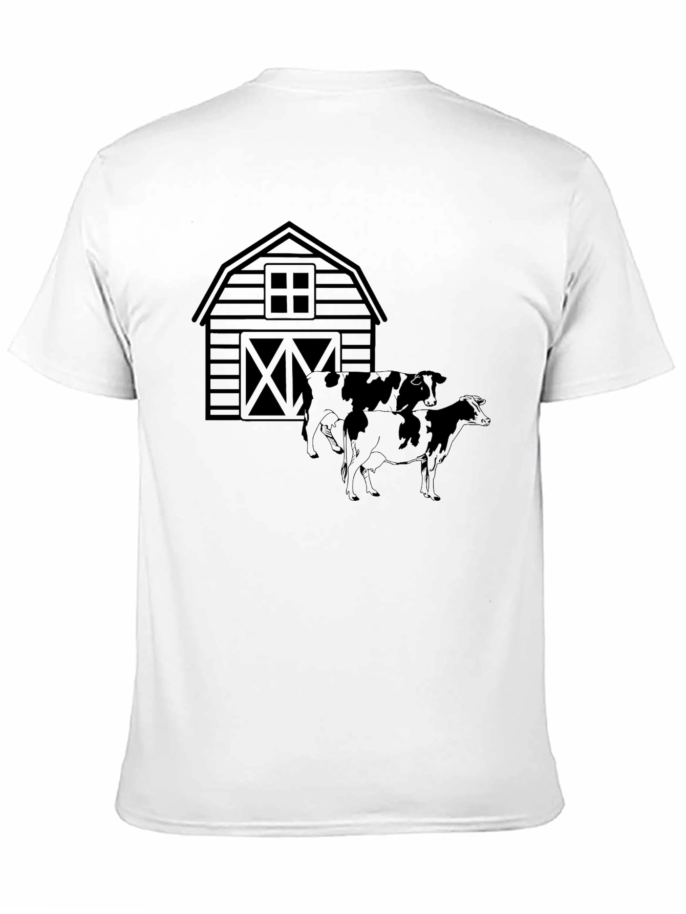 Barn & Cows Graphic Tee - Black