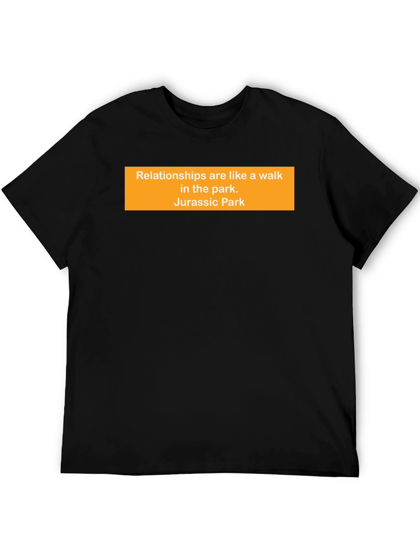 Relationships Jurassic Park Funny Black T-Shirt