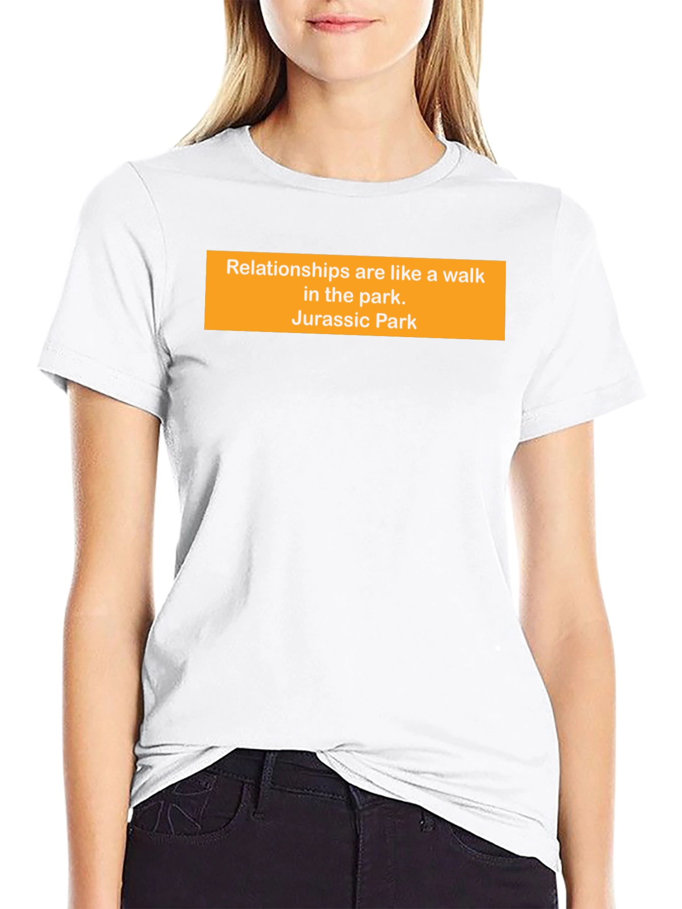 Relationships Jurassic Park Funny Black T-Shirt