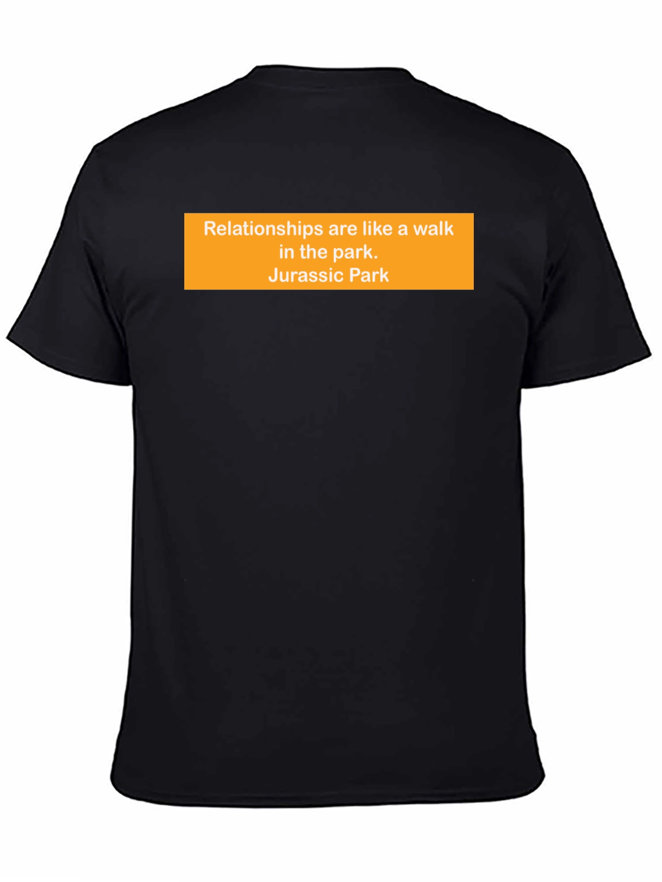 Relationships Jurassic Park Funny Black T-Shirt