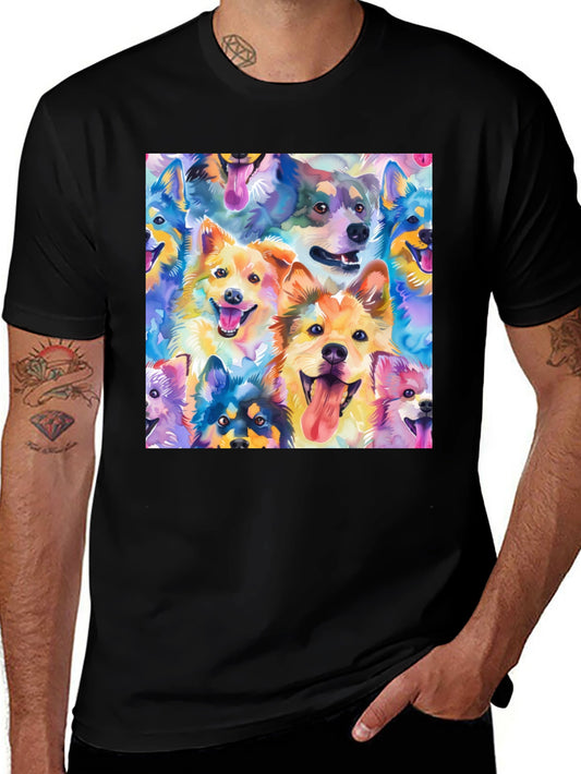 Dog Breed Watercolor Print Graphic Tee