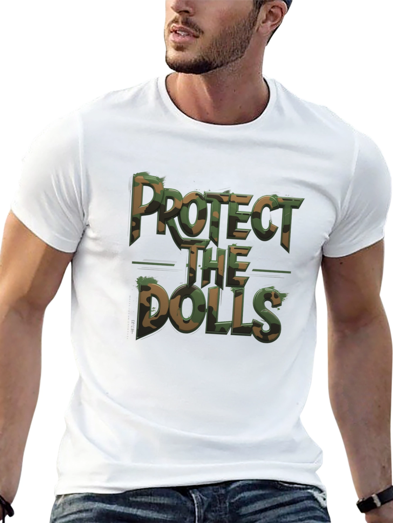 Protect the Dolls Camo Graphic Tee