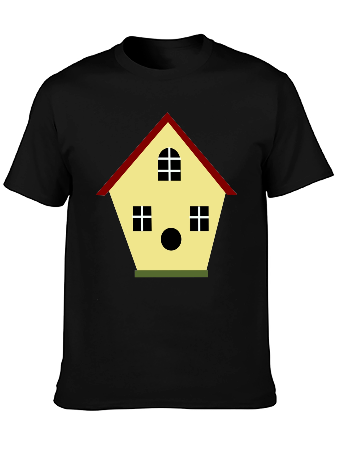 Birdhouse Graphic Tee - Unisex Black Cotton T-Shirt