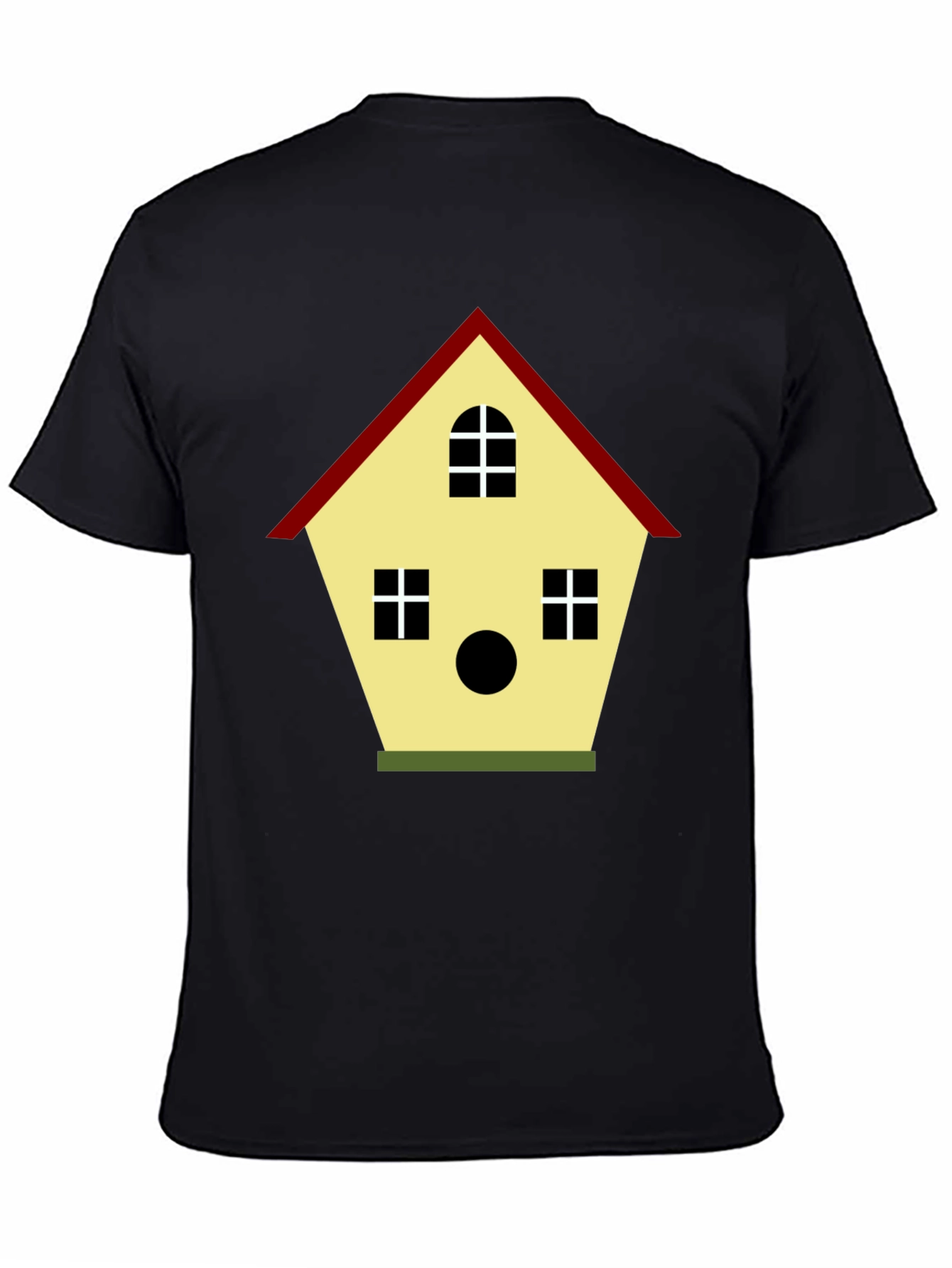 Birdhouse Graphic Tee - Unisex Black Cotton T-Shirt