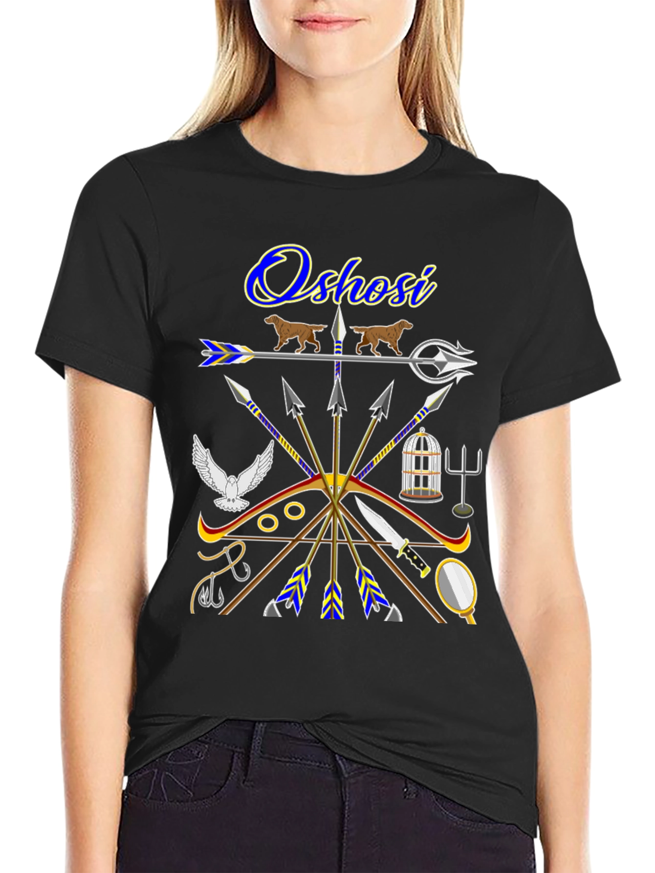 Oshosi T-Shirt - Afro-Caribbean Orisha Design