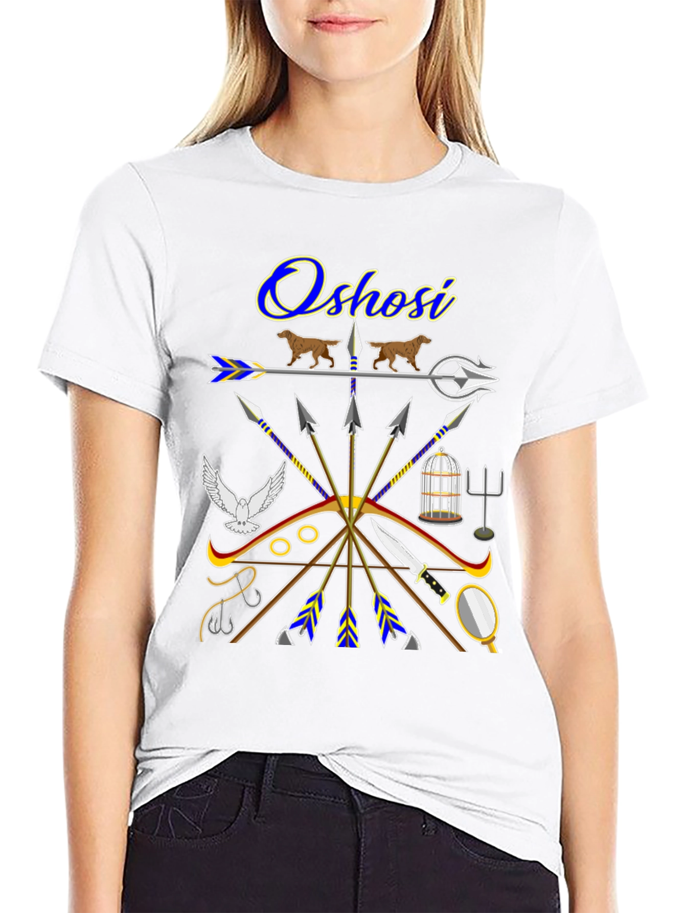 Oshosi T-Shirt - Afro-Caribbean Orisha Design