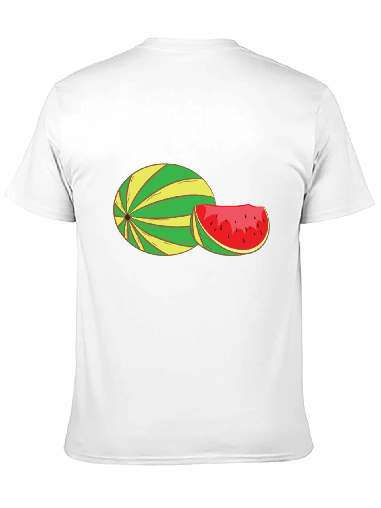 Watermelon Graphic Tee - Black Cotton T-Shirt