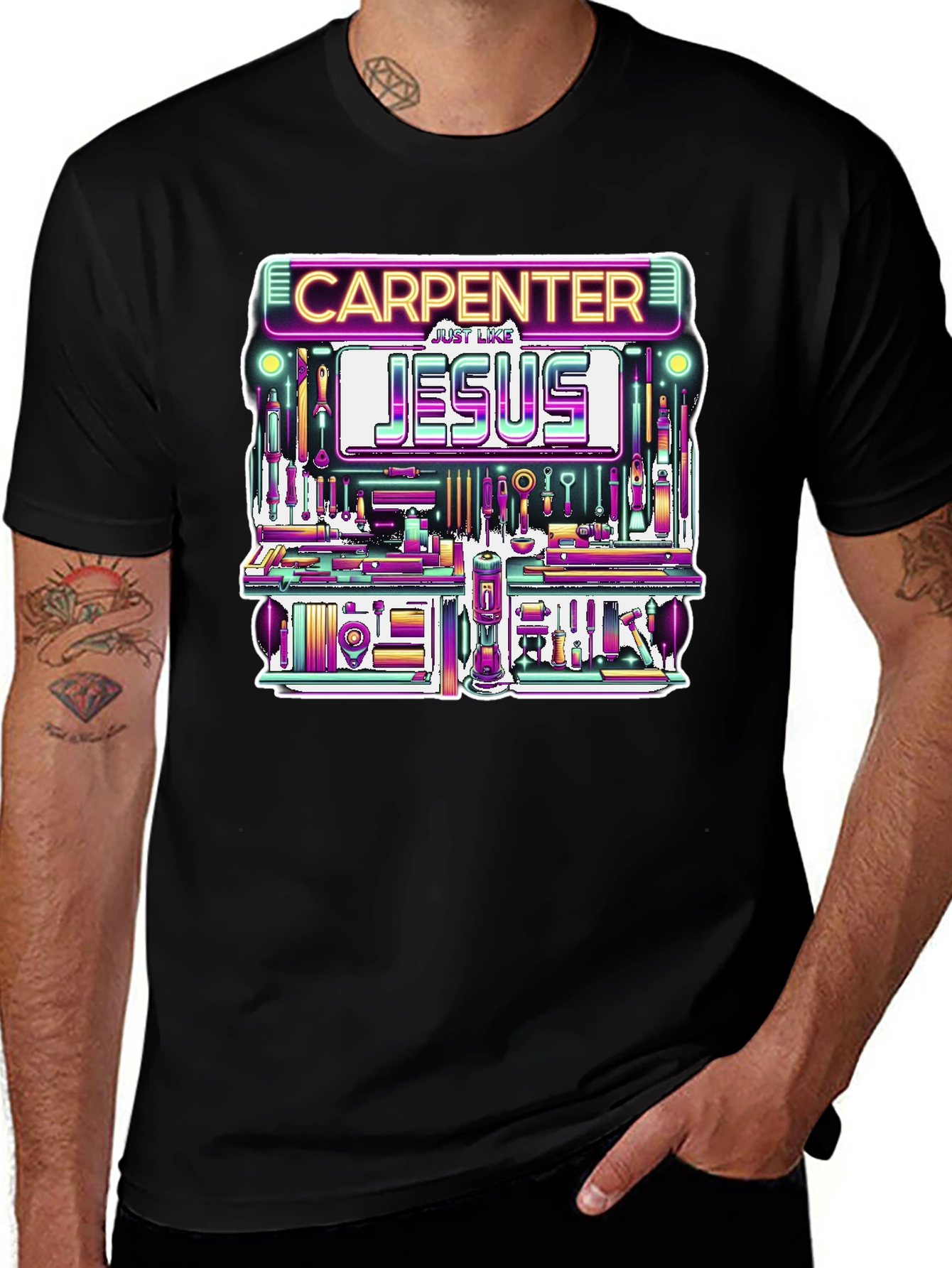 Carpenter Like Jesus Graphic Tee