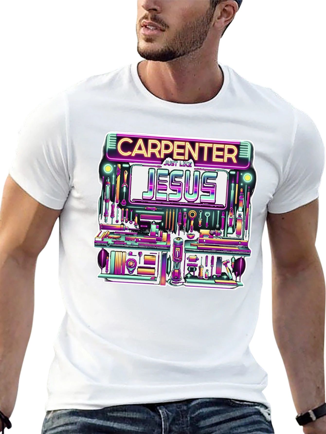 Carpenter Like Jesus Graphic Tee