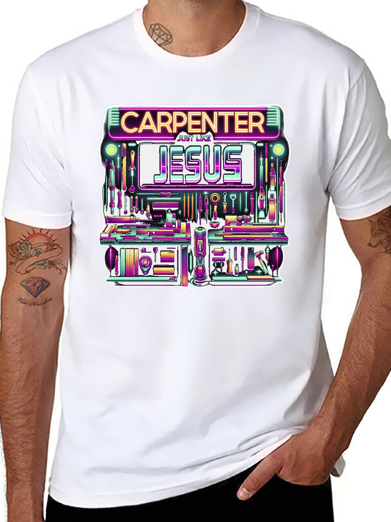 Carpenter Like Jesus Graphic Tee