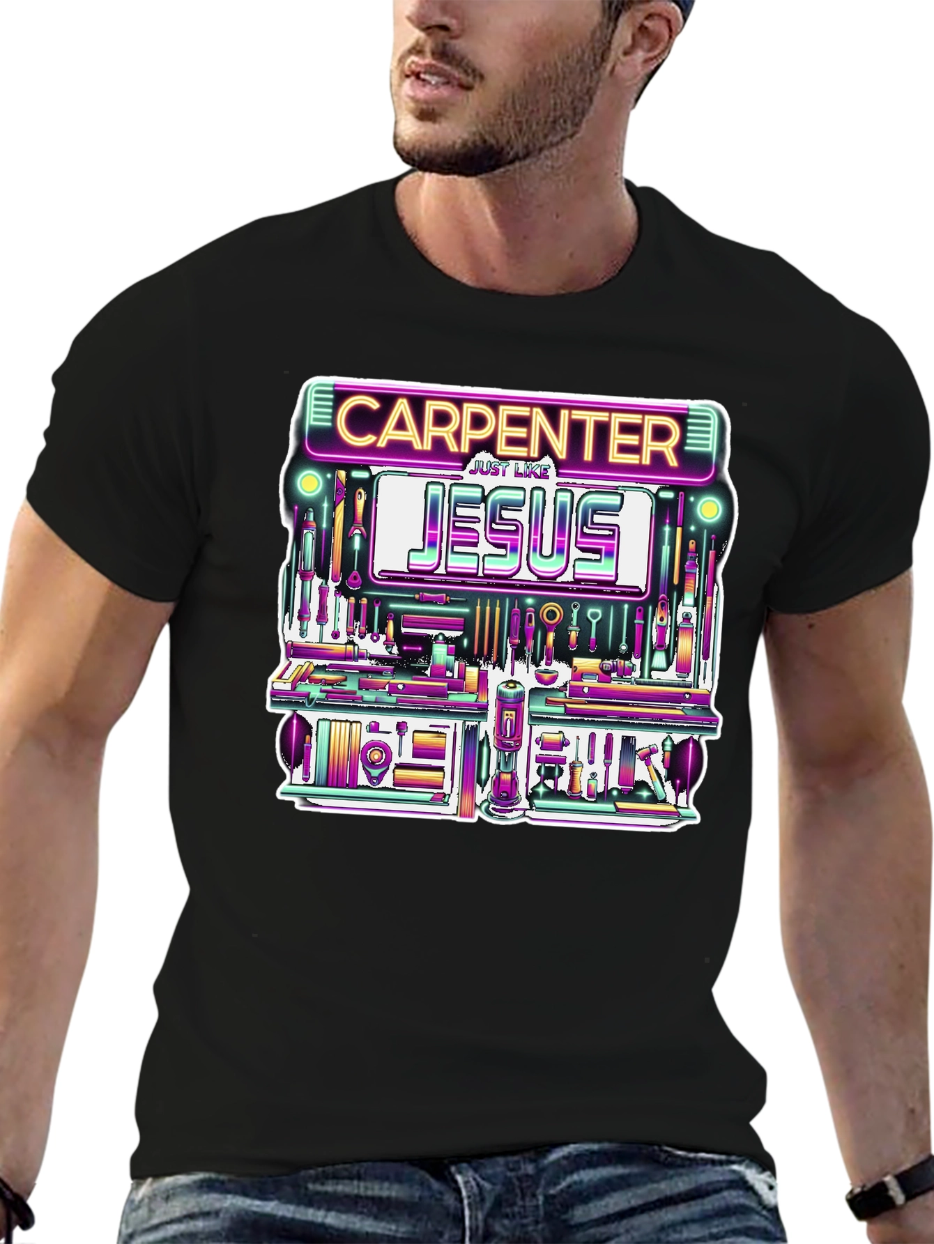 Carpenter Like Jesus Graphic Tee