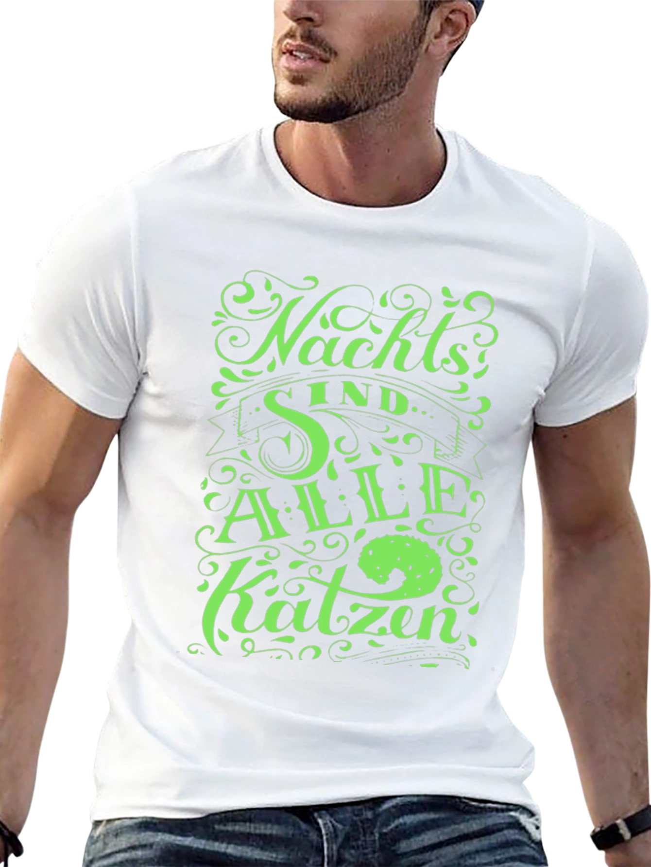 Nachts Sind Alle Katzen Black T-Shirt