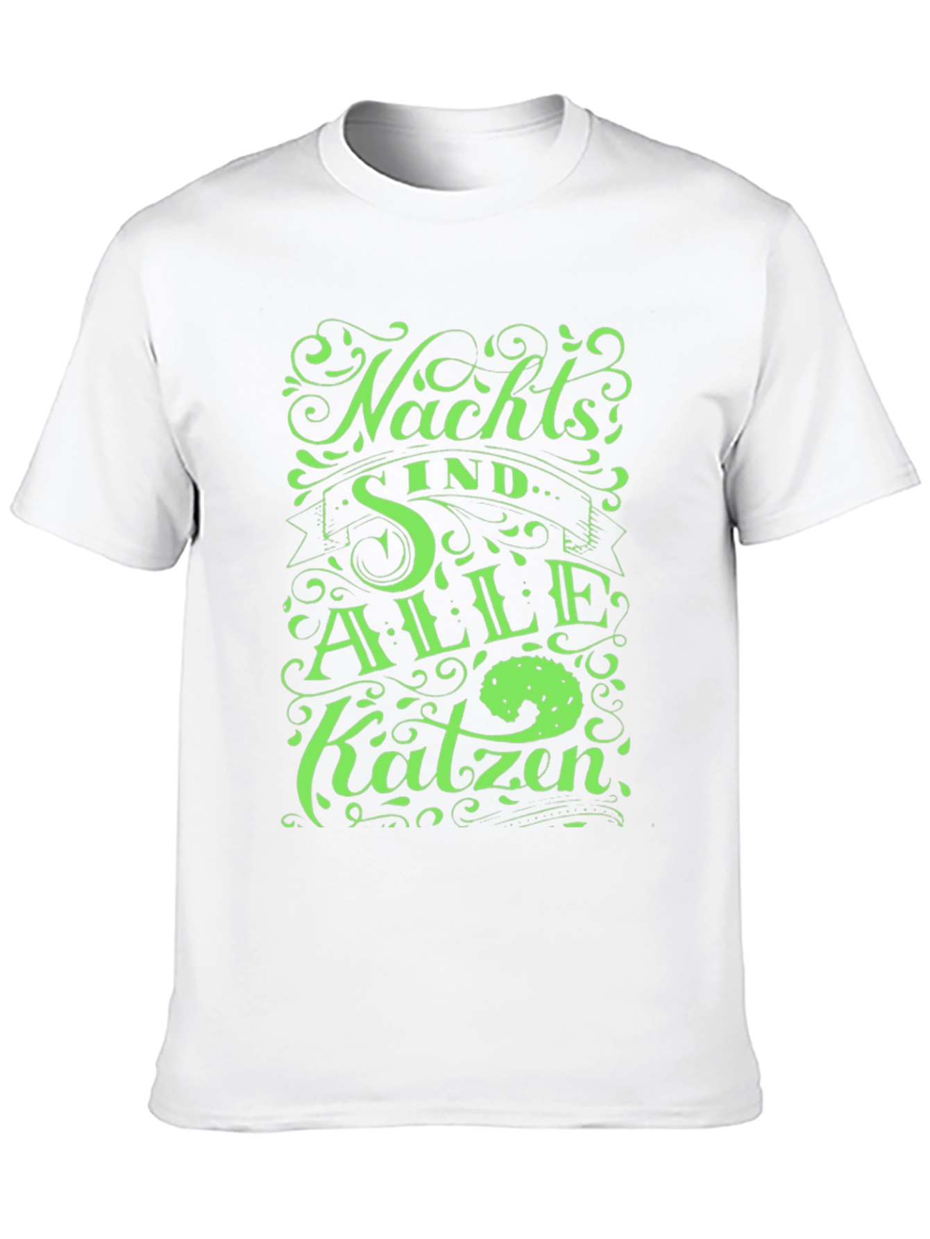 Nachts Sind Alle Katzen Black T-Shirt