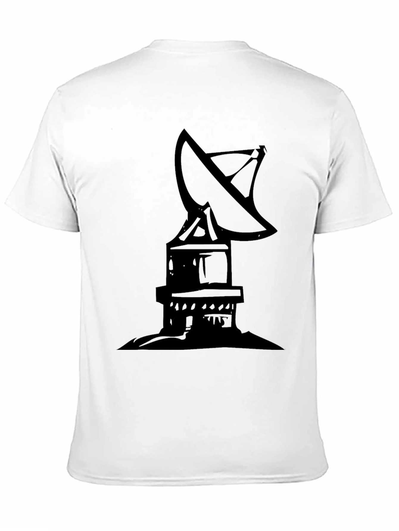 Satellite Dish Graphic Tee - Black