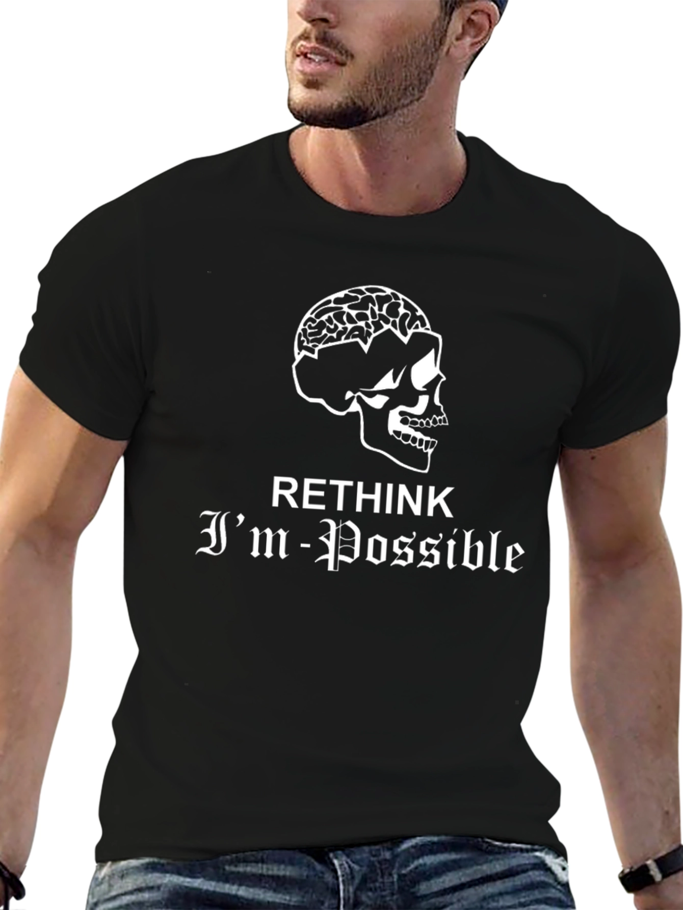 Rethink Impossible Skull Brain T-Shirt