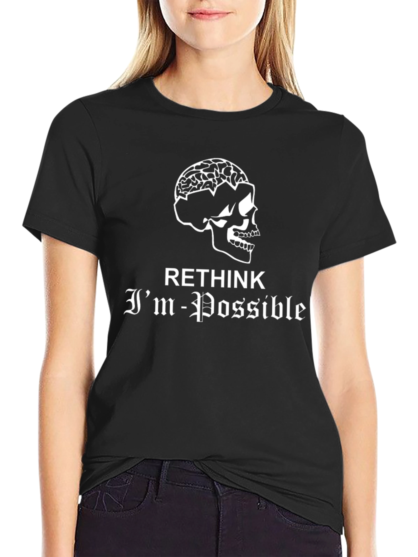 Rethink Impossible Skull Brain T-Shirt