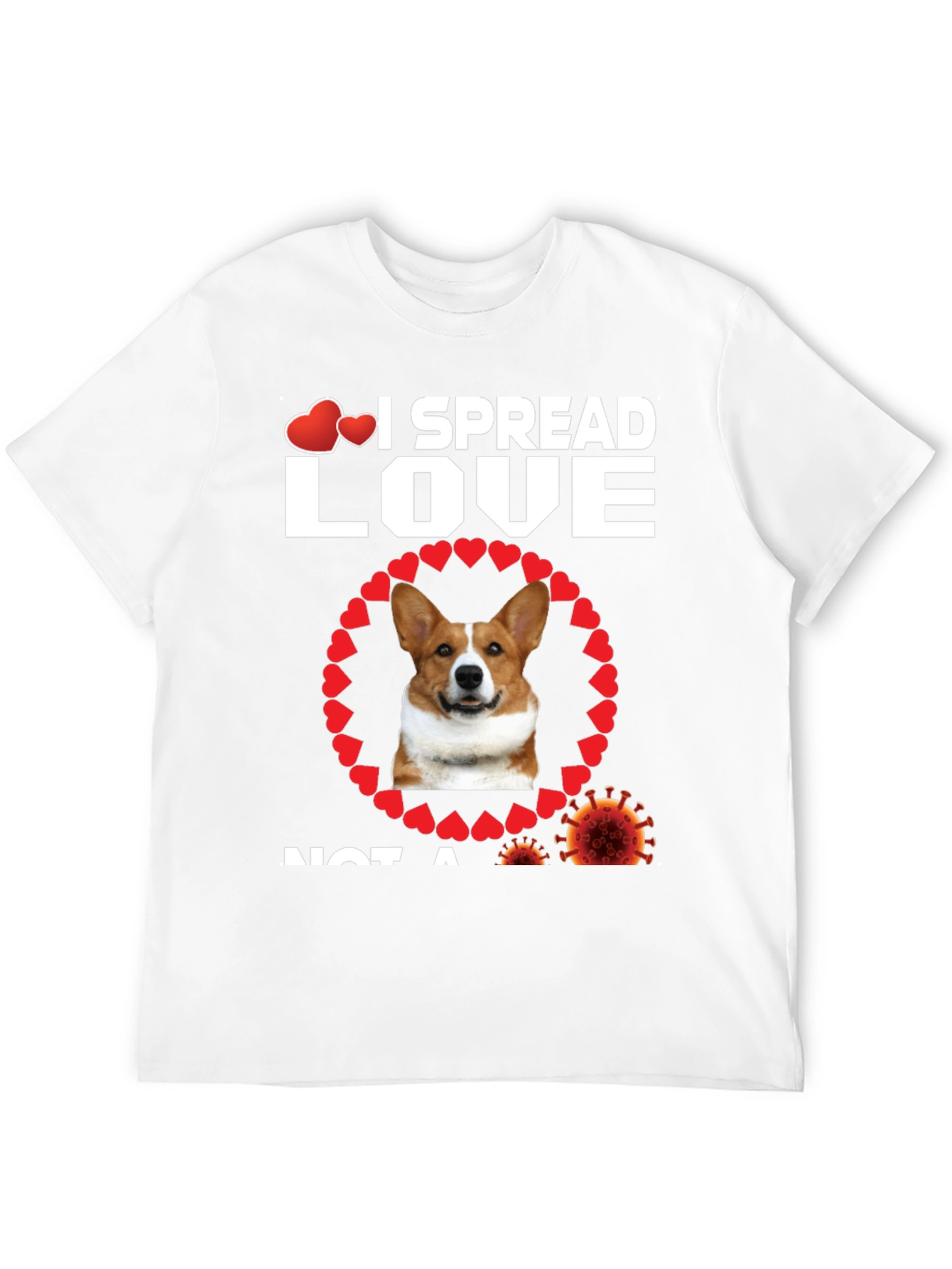 I Spread Love Dog Graphic Tee