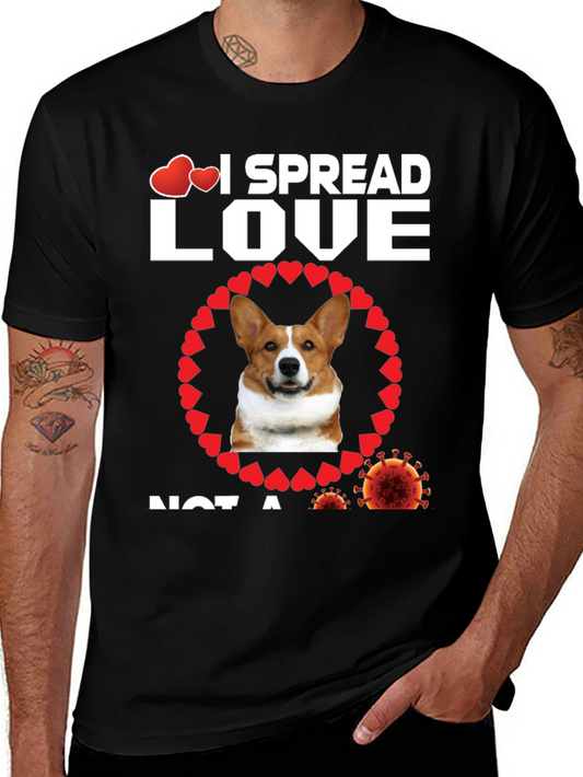 I Spread Love Dog Graphic Tee
