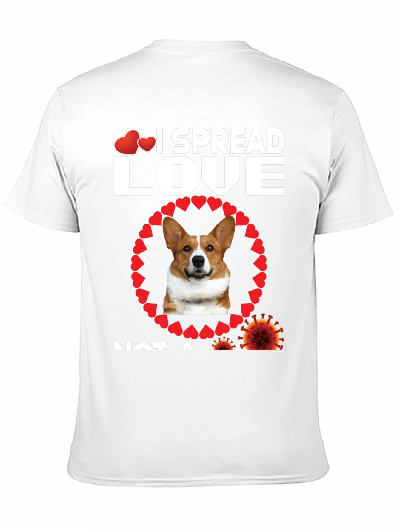 I Spread Love Dog Graphic Tee