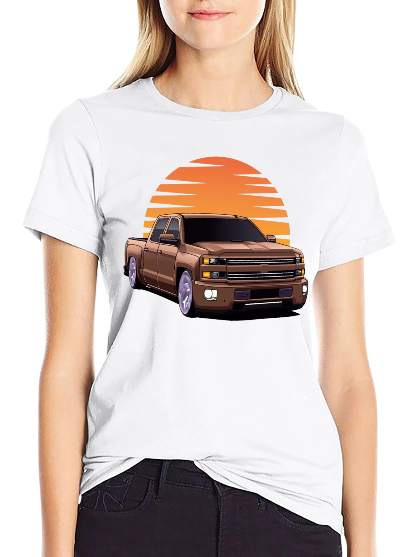 Truck & Sunset Graphic T-Shirt - Modern Streetwear