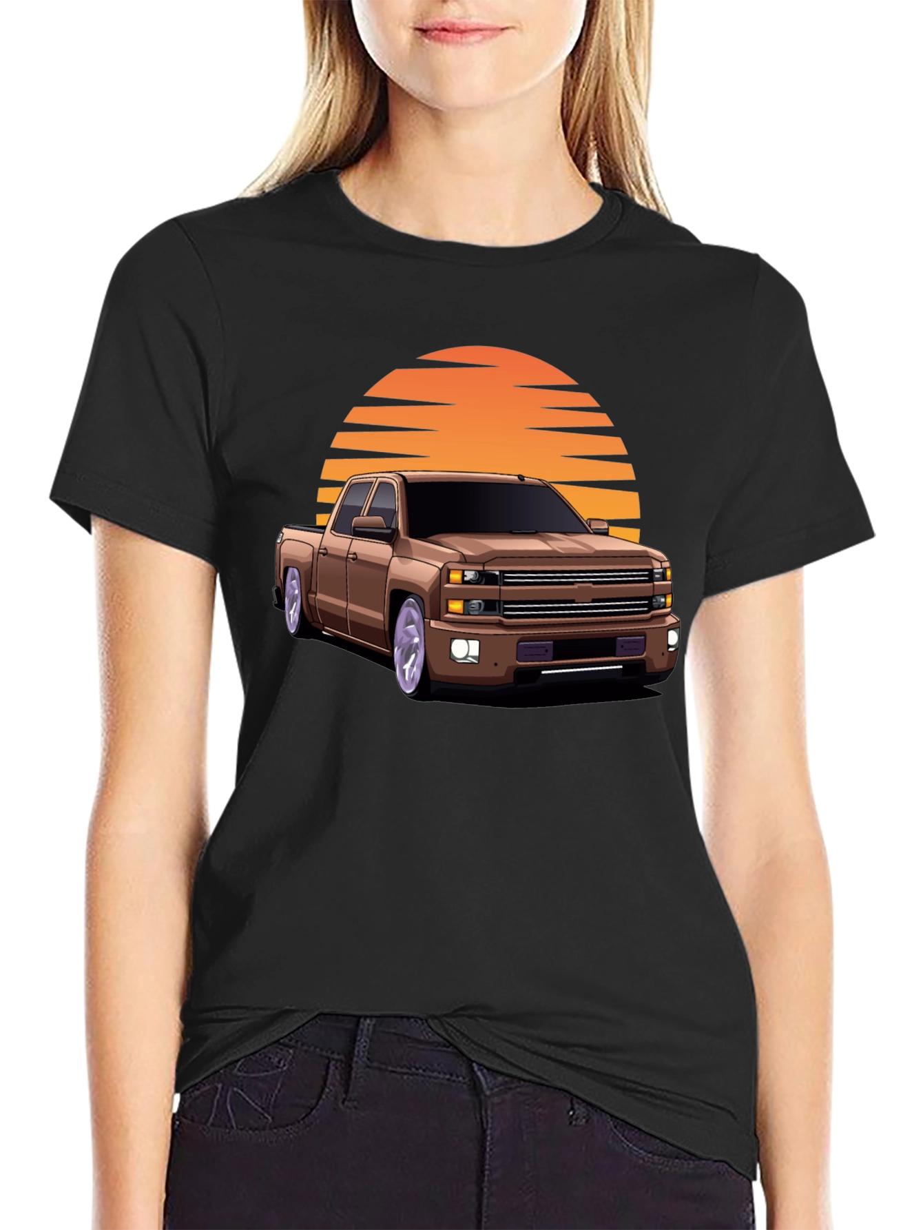 Truck & Sunset Graphic T-Shirt - Modern Streetwear