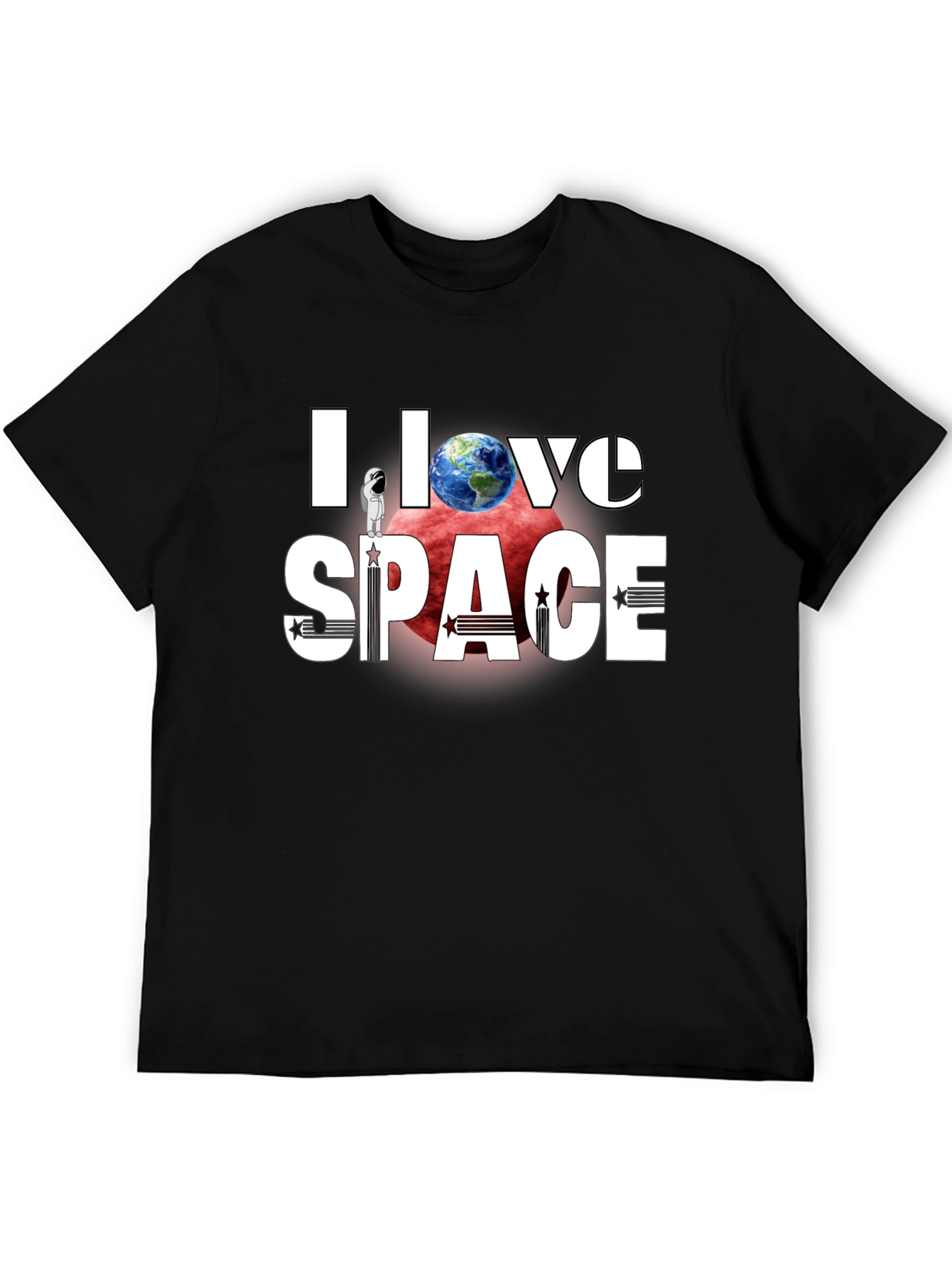 I Love Space T-Shirt - Graphic Print Tee