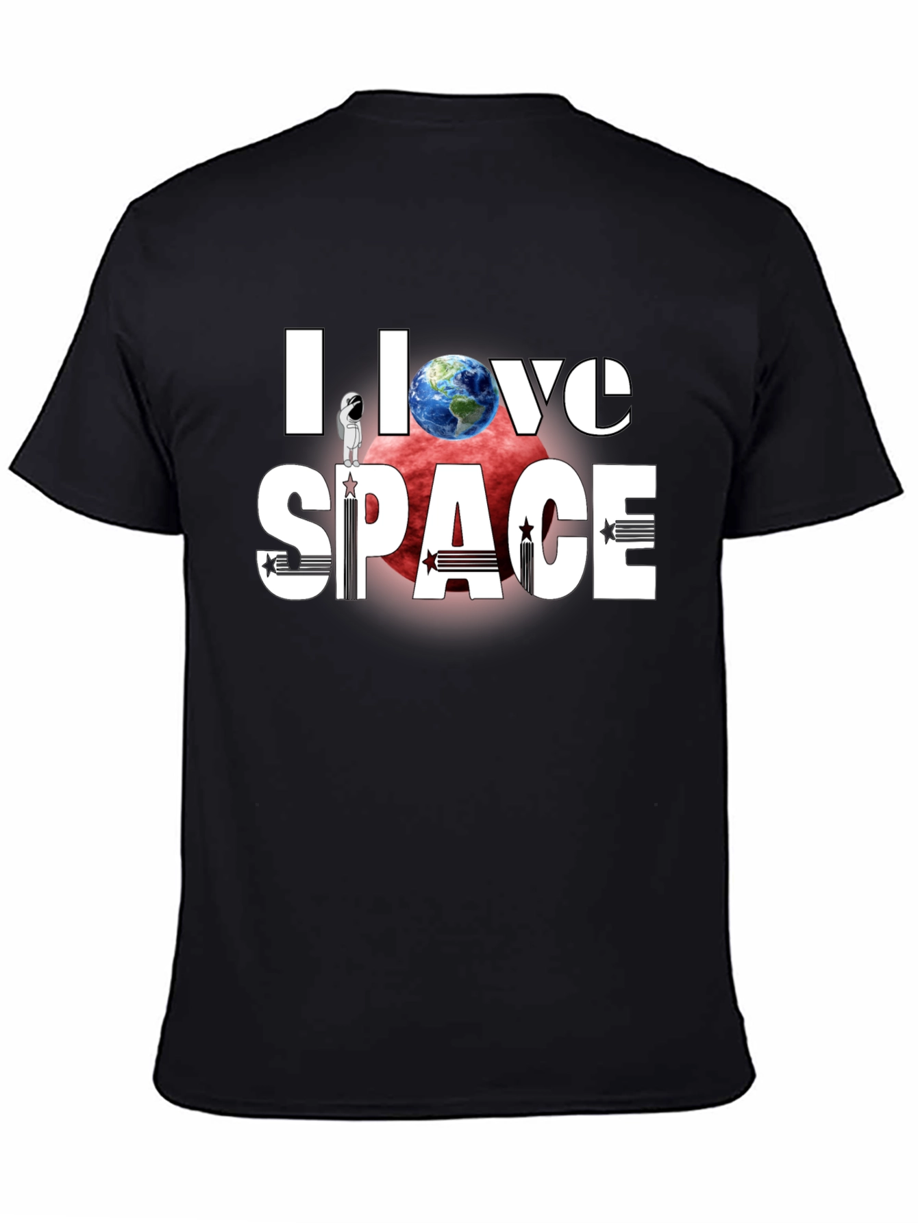I Love Space T-Shirt - Graphic Print Tee
