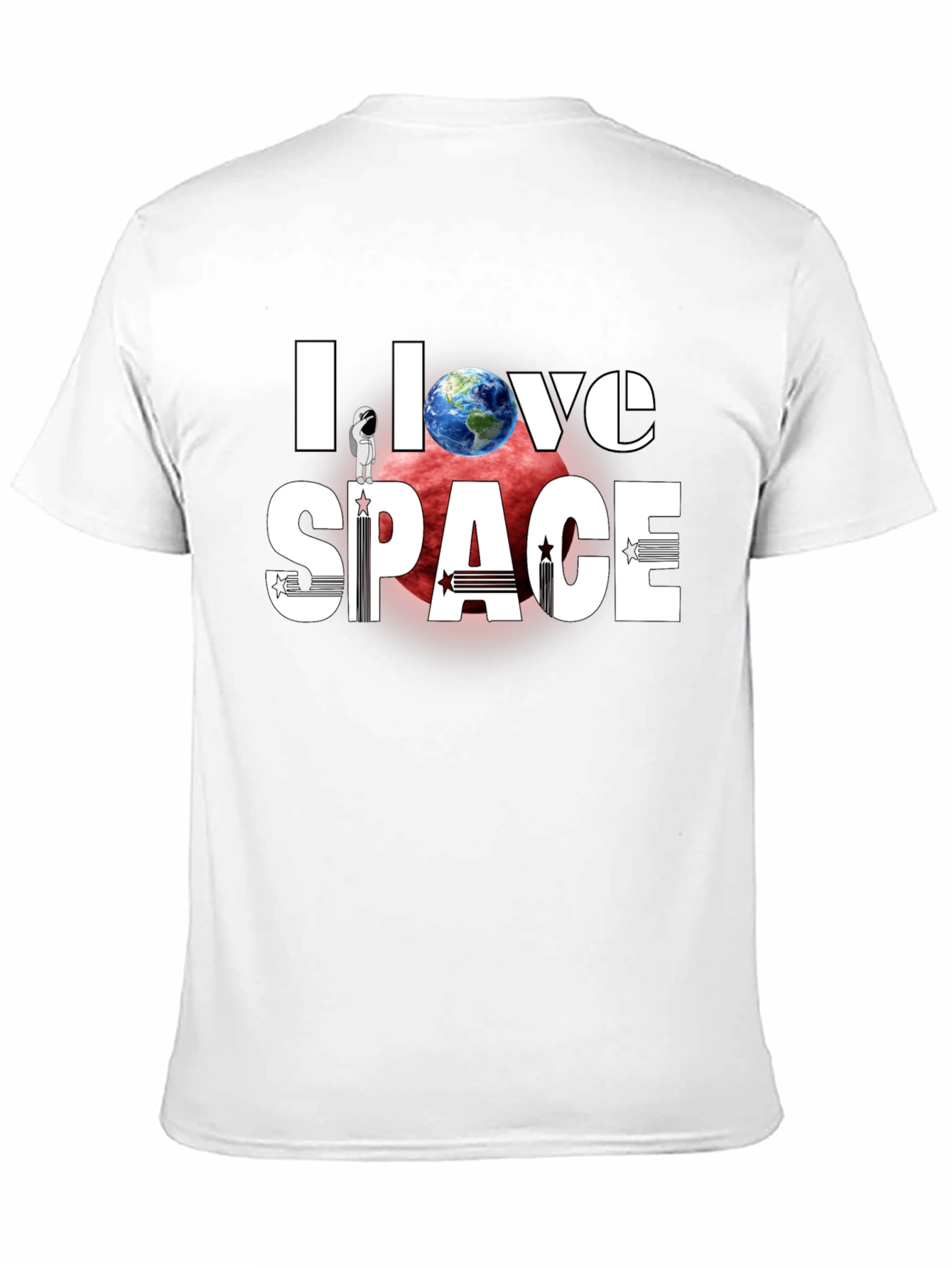 I Love Space T-Shirt - Graphic Print Tee