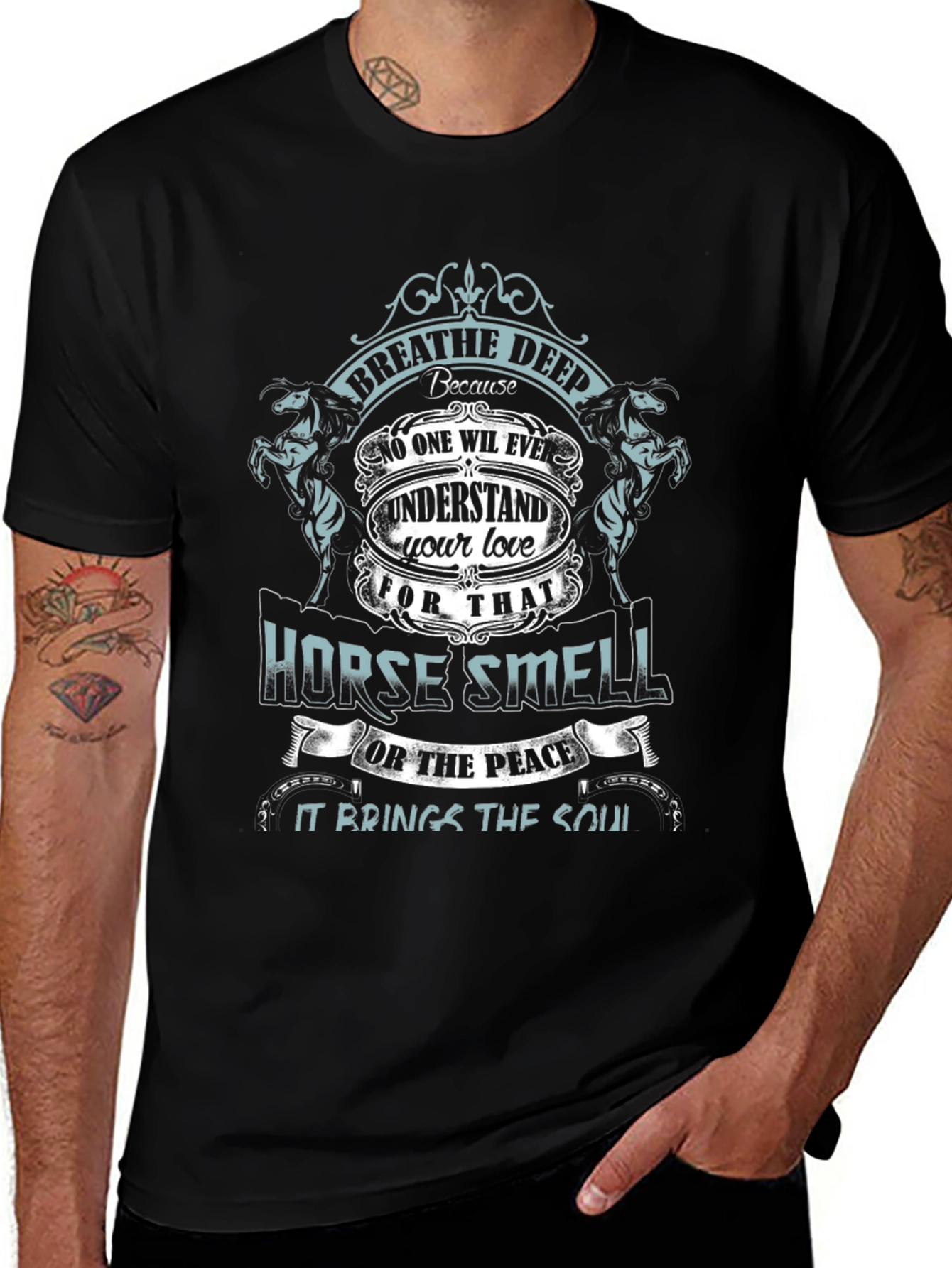 Horse Smell T-Shirt - Breathe Deep Equestrian Love