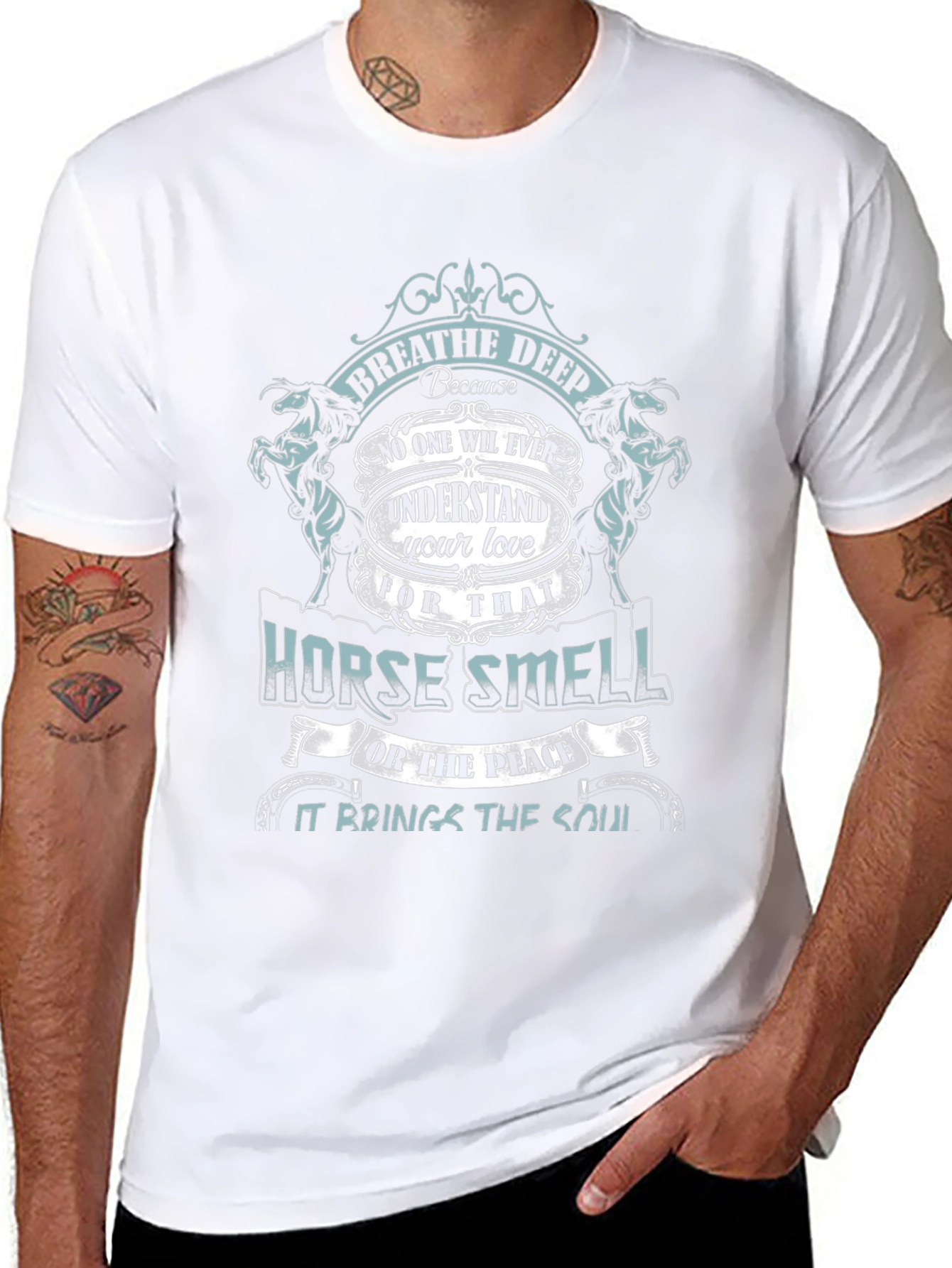 Horse Smell T-Shirt - Breathe Deep Equestrian Love