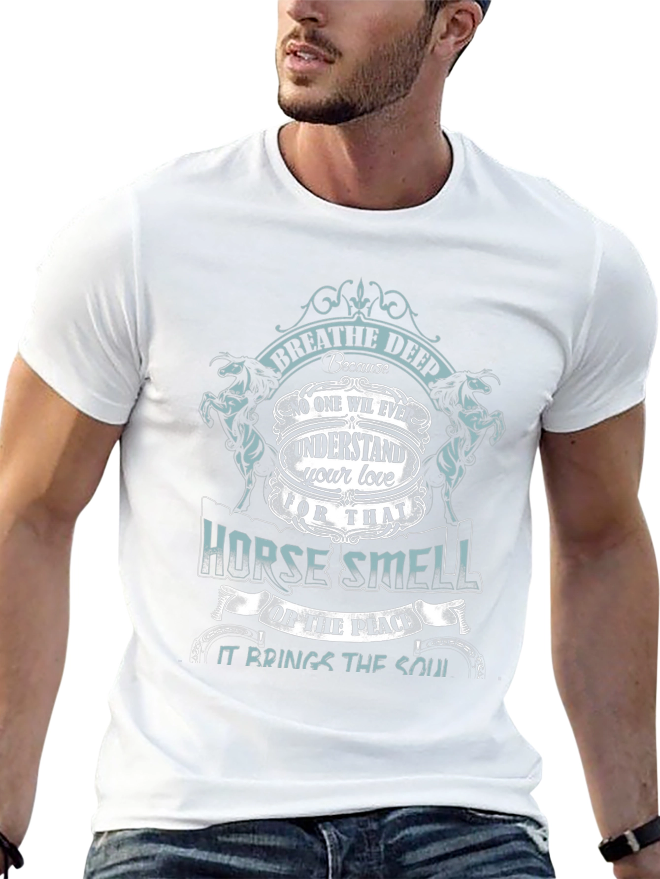 Horse Smell T-Shirt - Breathe Deep Equestrian Love