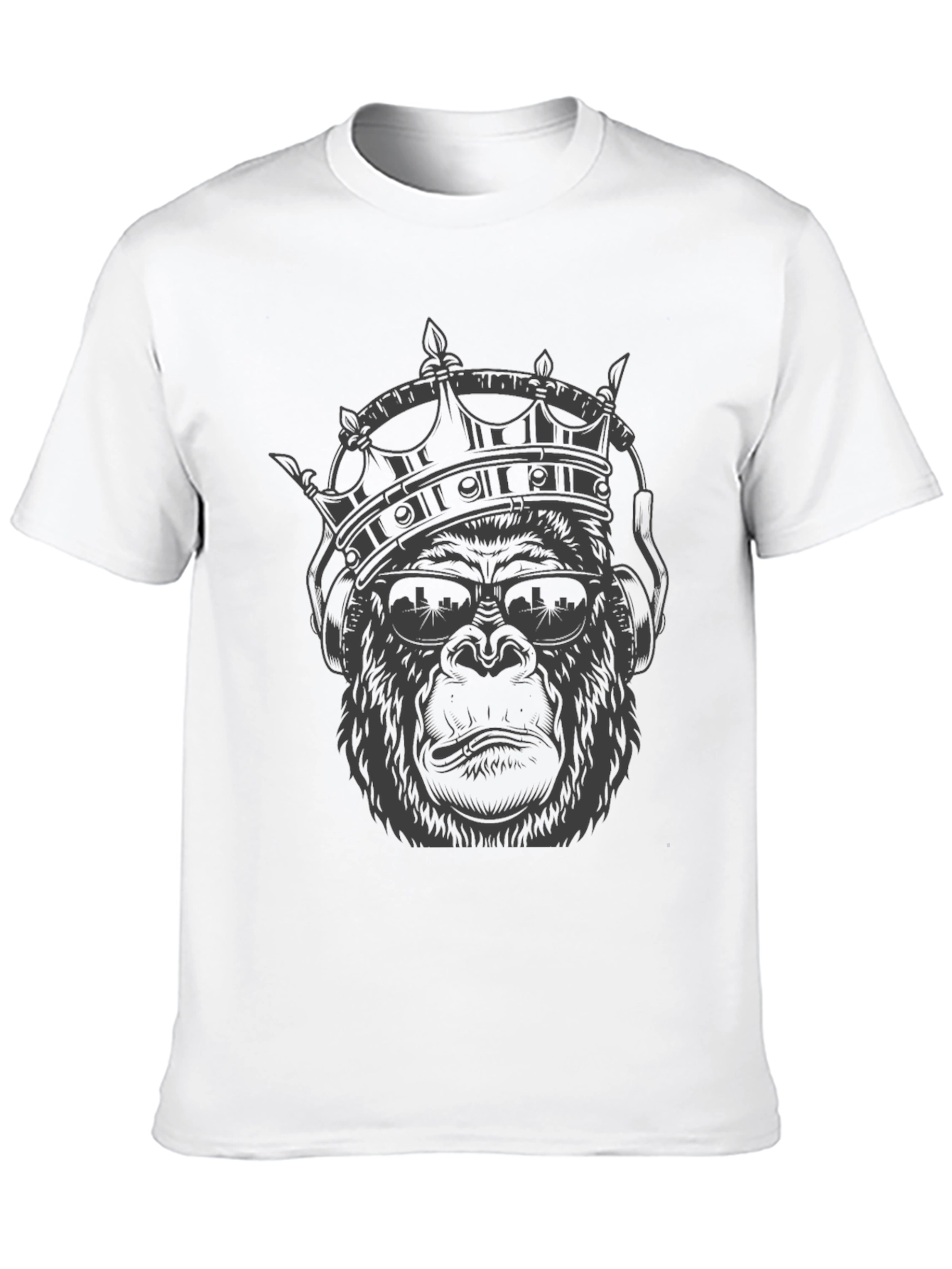 King Kong Tee - Crowned Gorilla Graphic T-Shirt