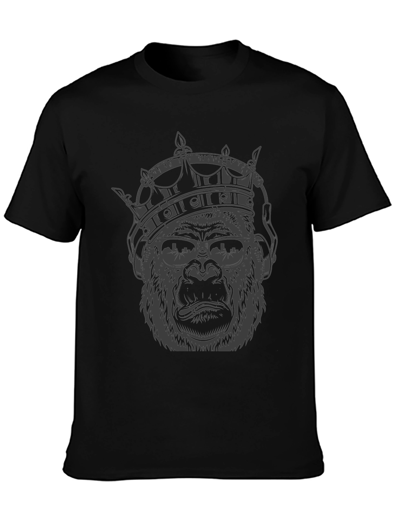 King Kong Tee - Crowned Gorilla Graphic T-Shirt