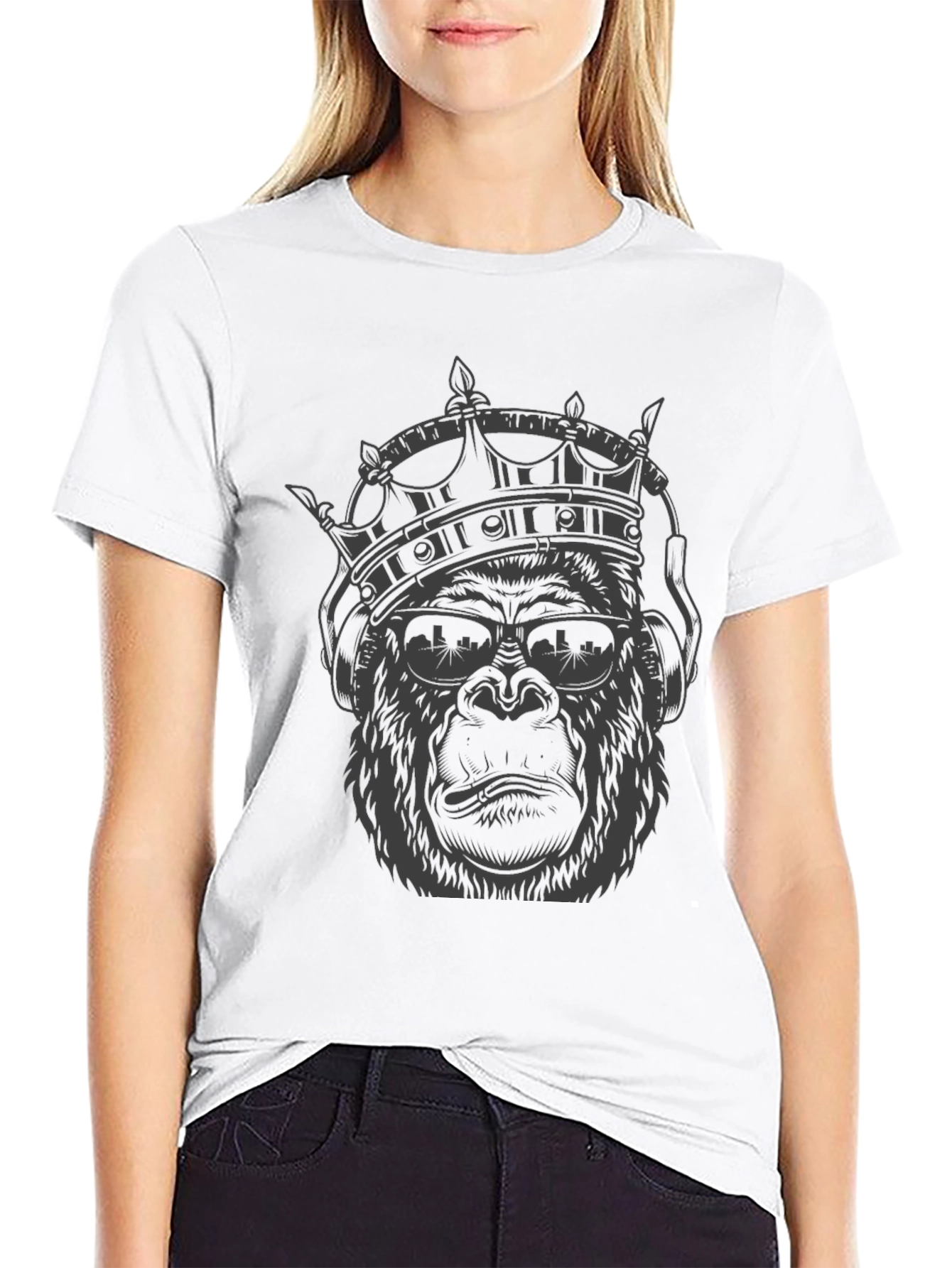King Kong Tee - Crowned Gorilla Graphic T-Shirt