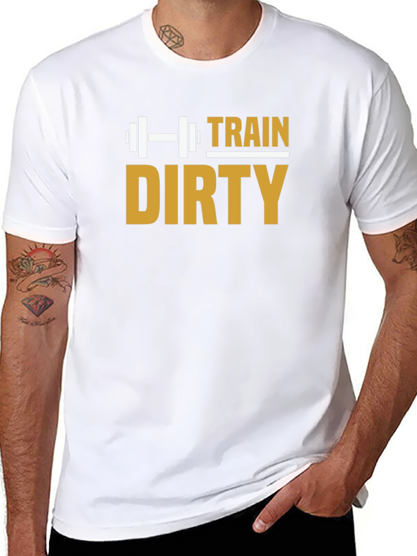 Train Dirty T-Shirt - Gym Workout Fitness Motivation