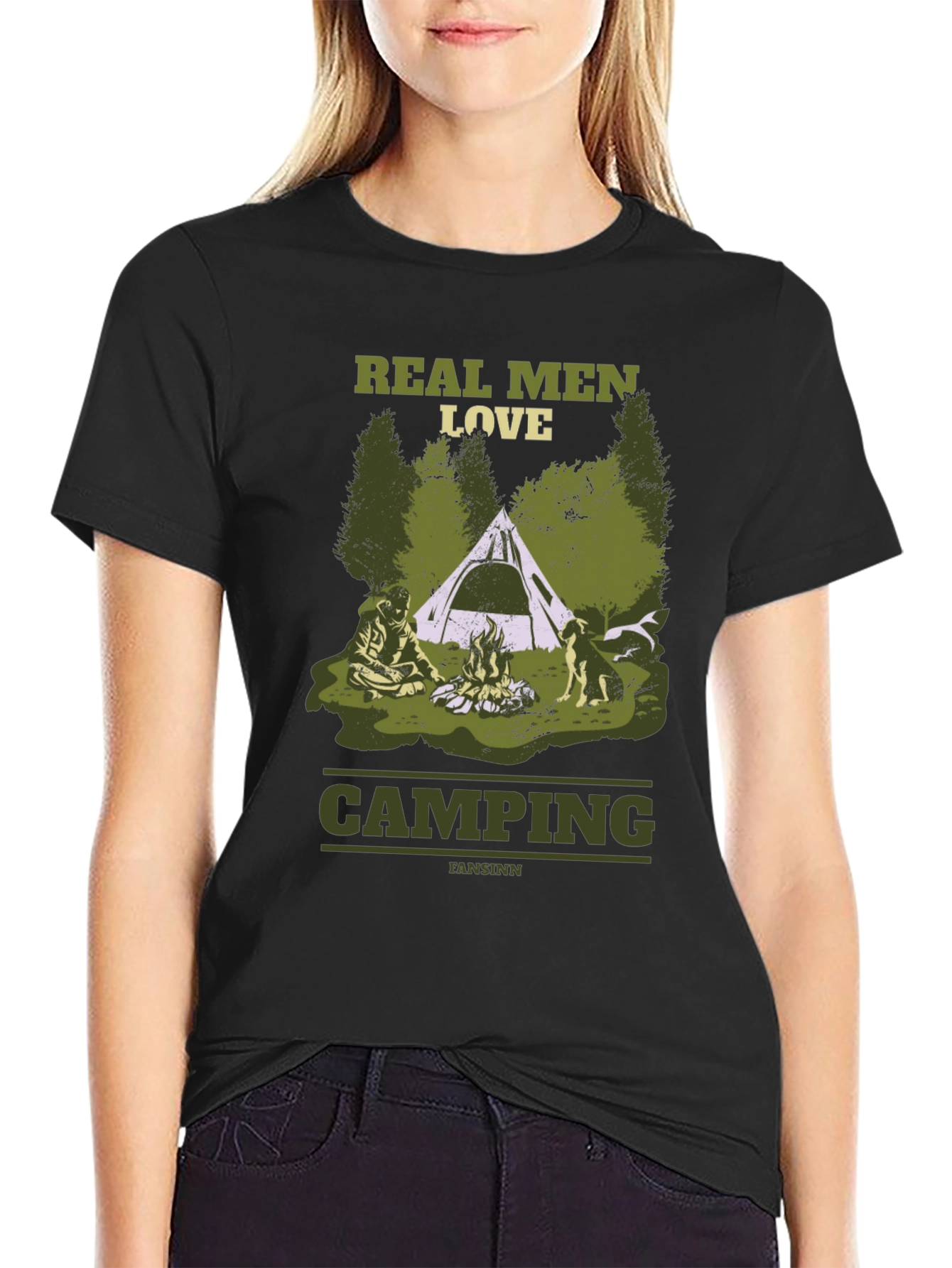 Real Men Love Camping Graphic T-Shirt