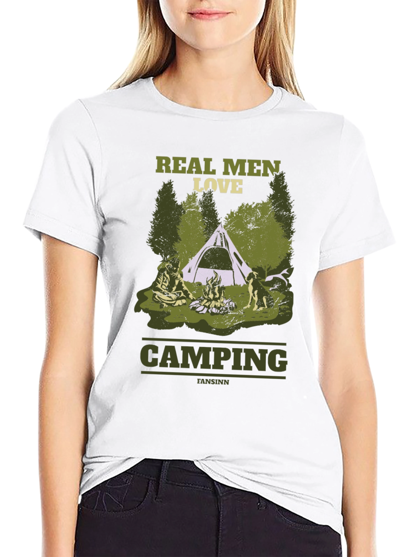 Real Men Love Camping Graphic T-Shirt
