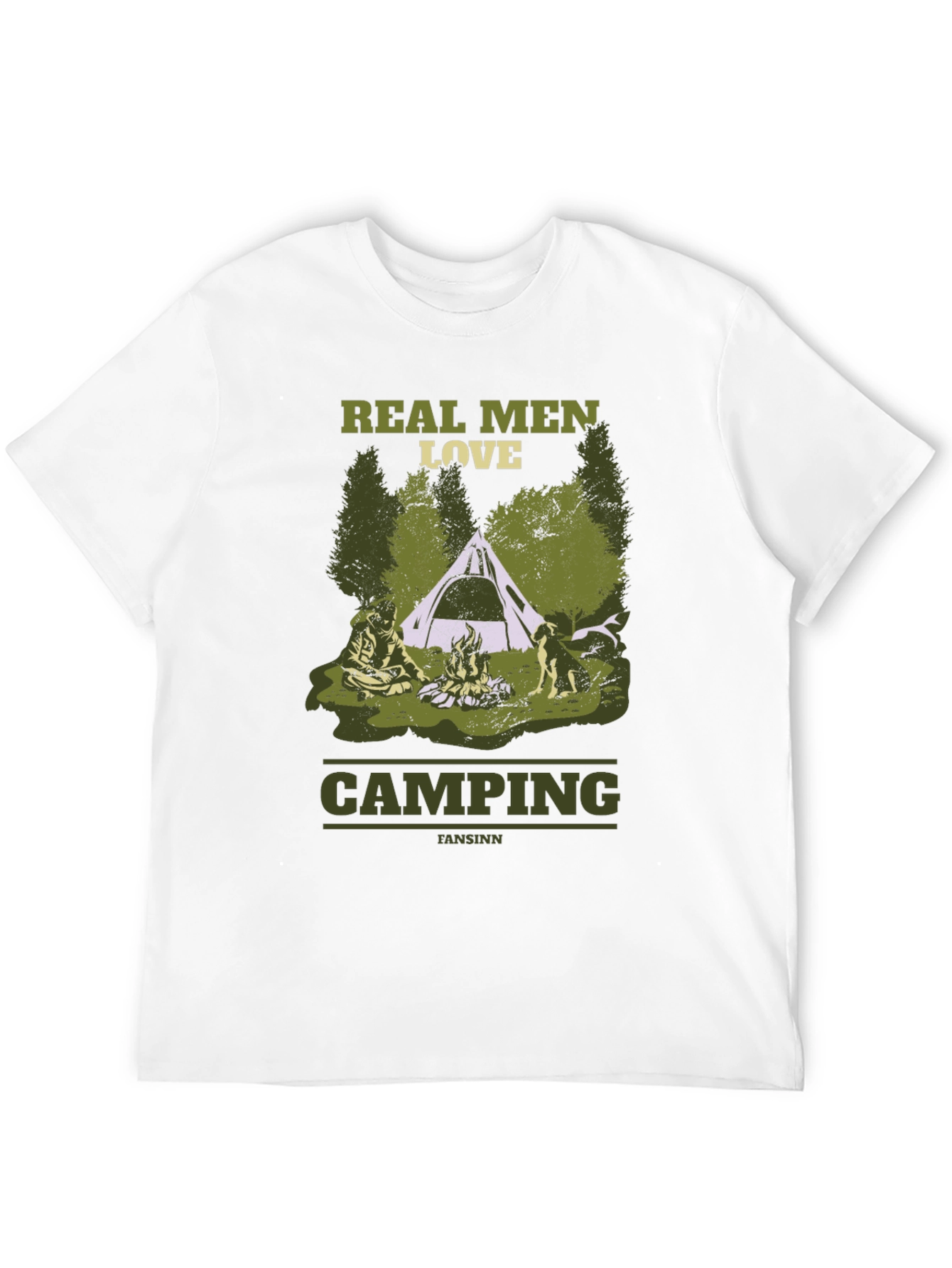 Real Men Love Camping Graphic T-Shirt