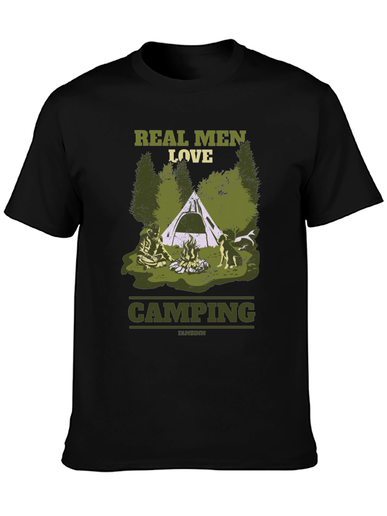 Real Men Love Camping Graphic T-Shirt
