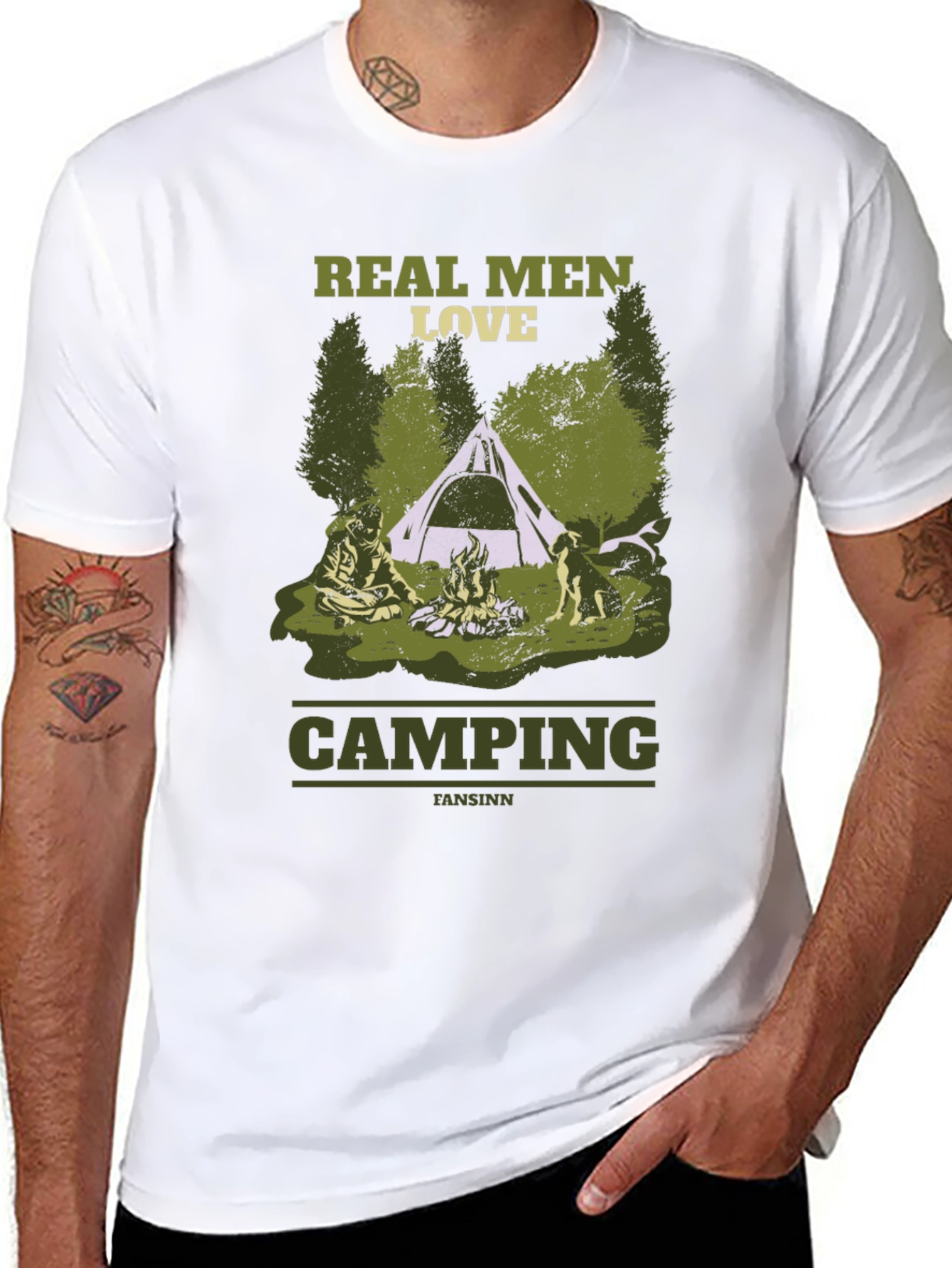 Real Men Love Camping Graphic T-Shirt