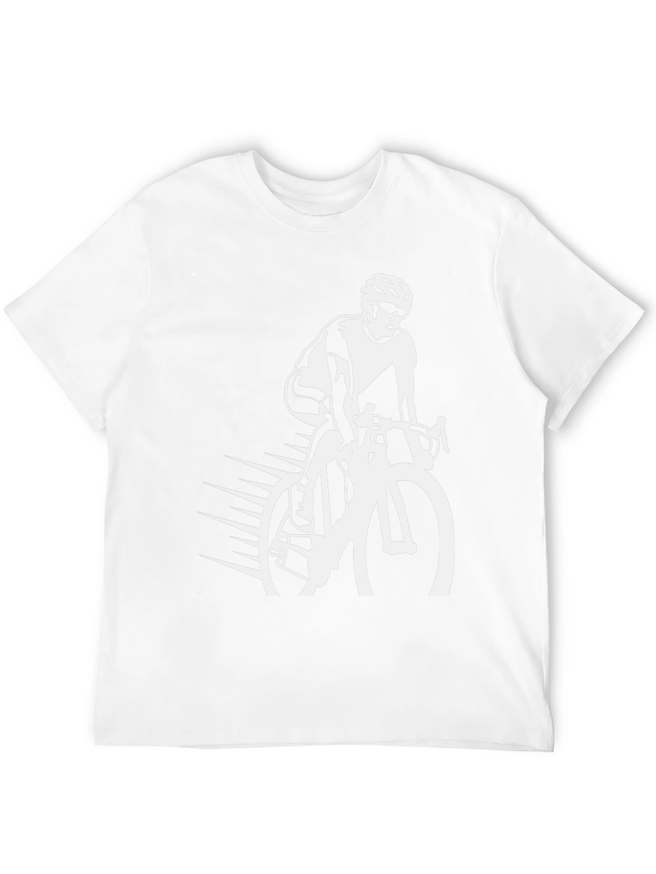Cycling Graphic Tee - Black Cotton Blend