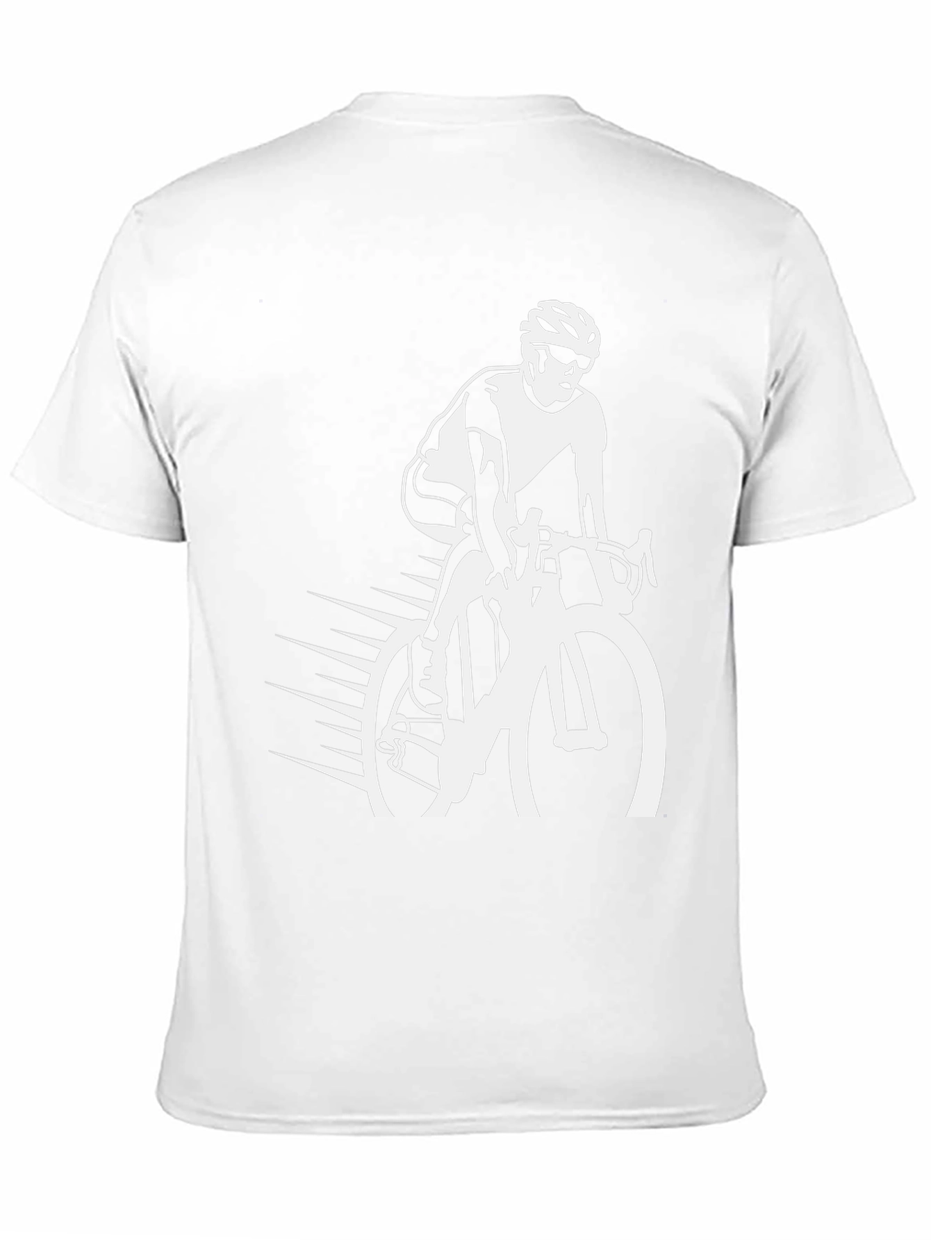 Cycling Graphic Tee - Black Cotton Blend