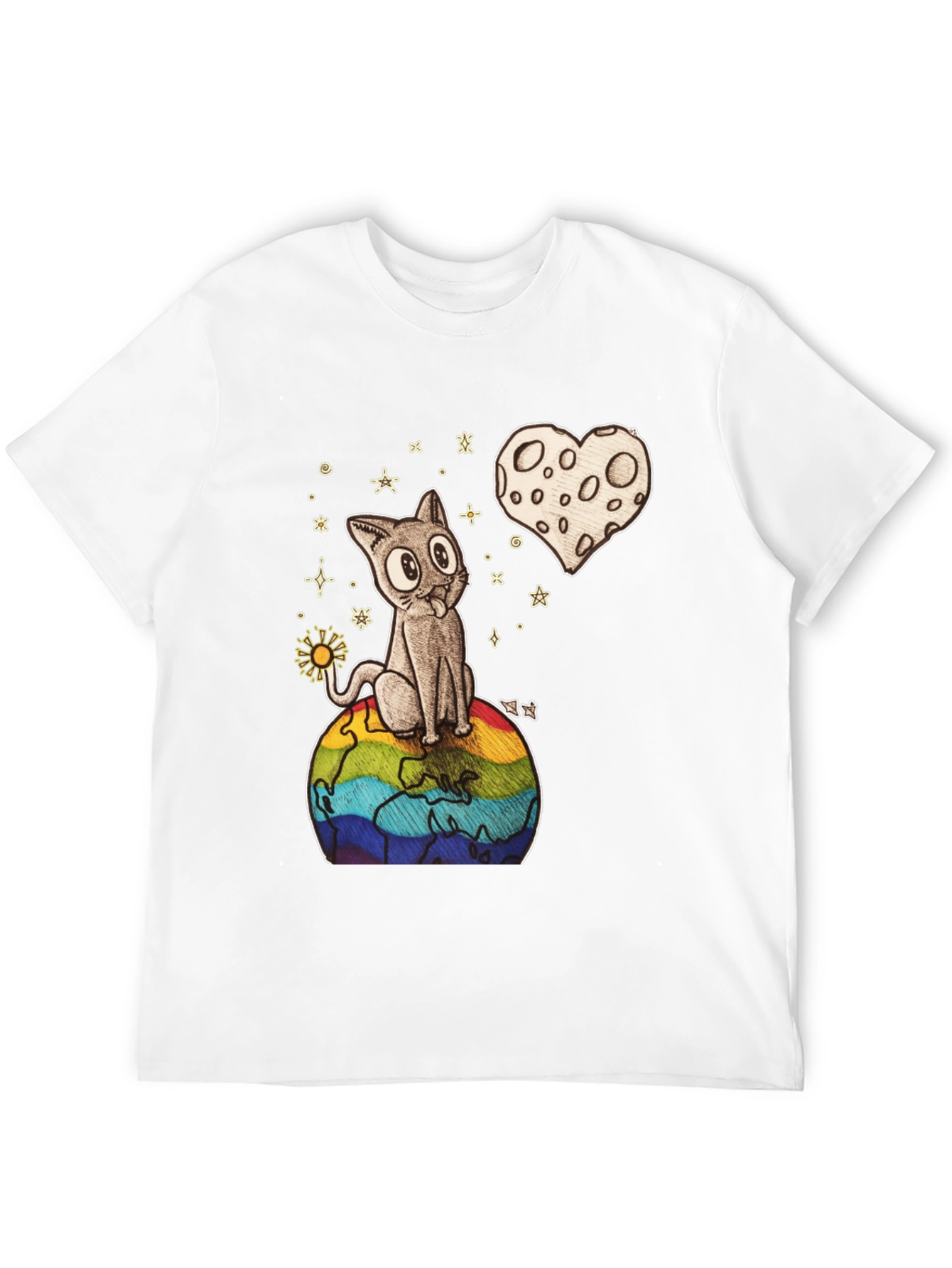 Cat on Earth Graphic Tee