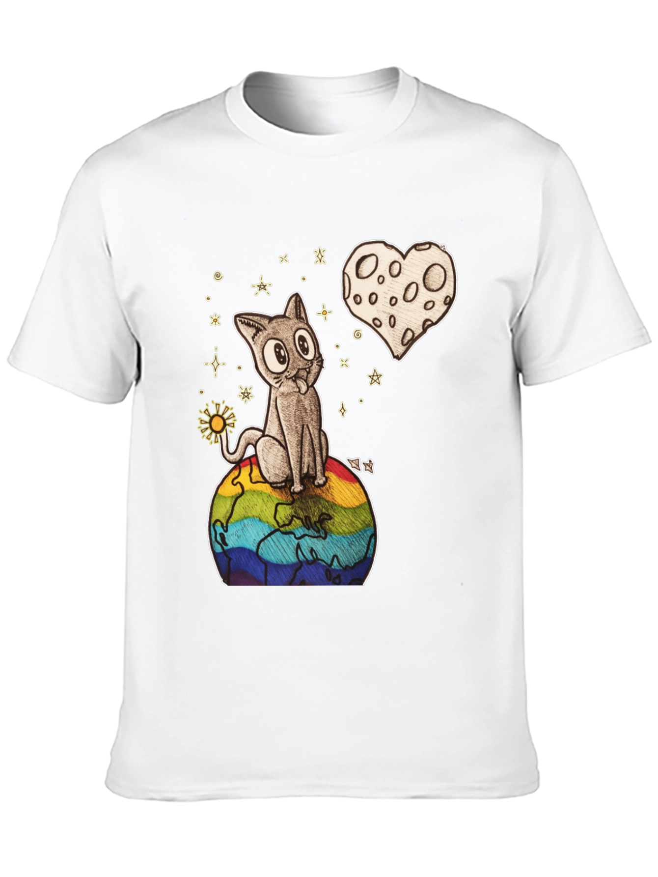 Cat on Earth Graphic Tee